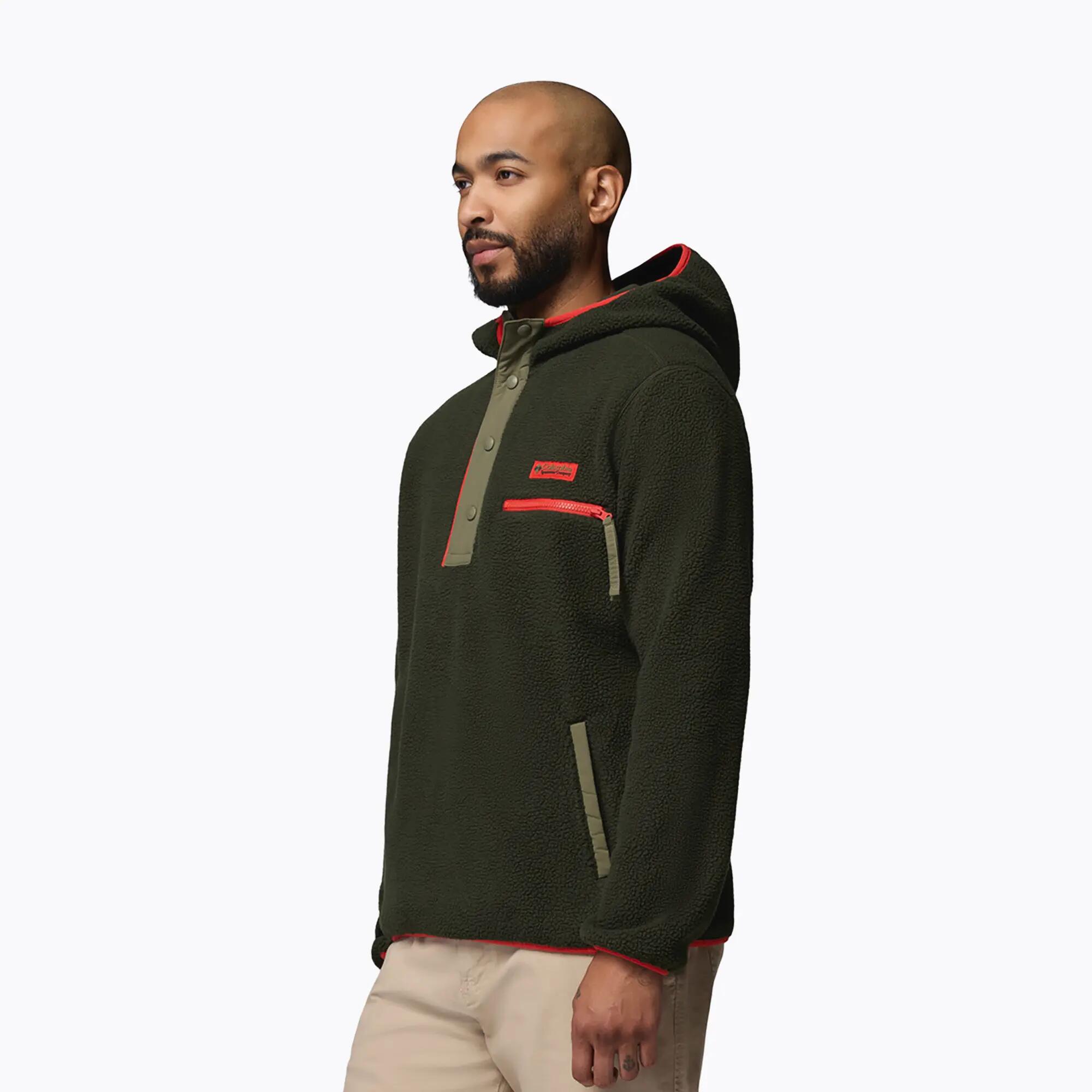Sudadera polar de hombre Columbia Helvetia II Hoodie Greenscape 4/6