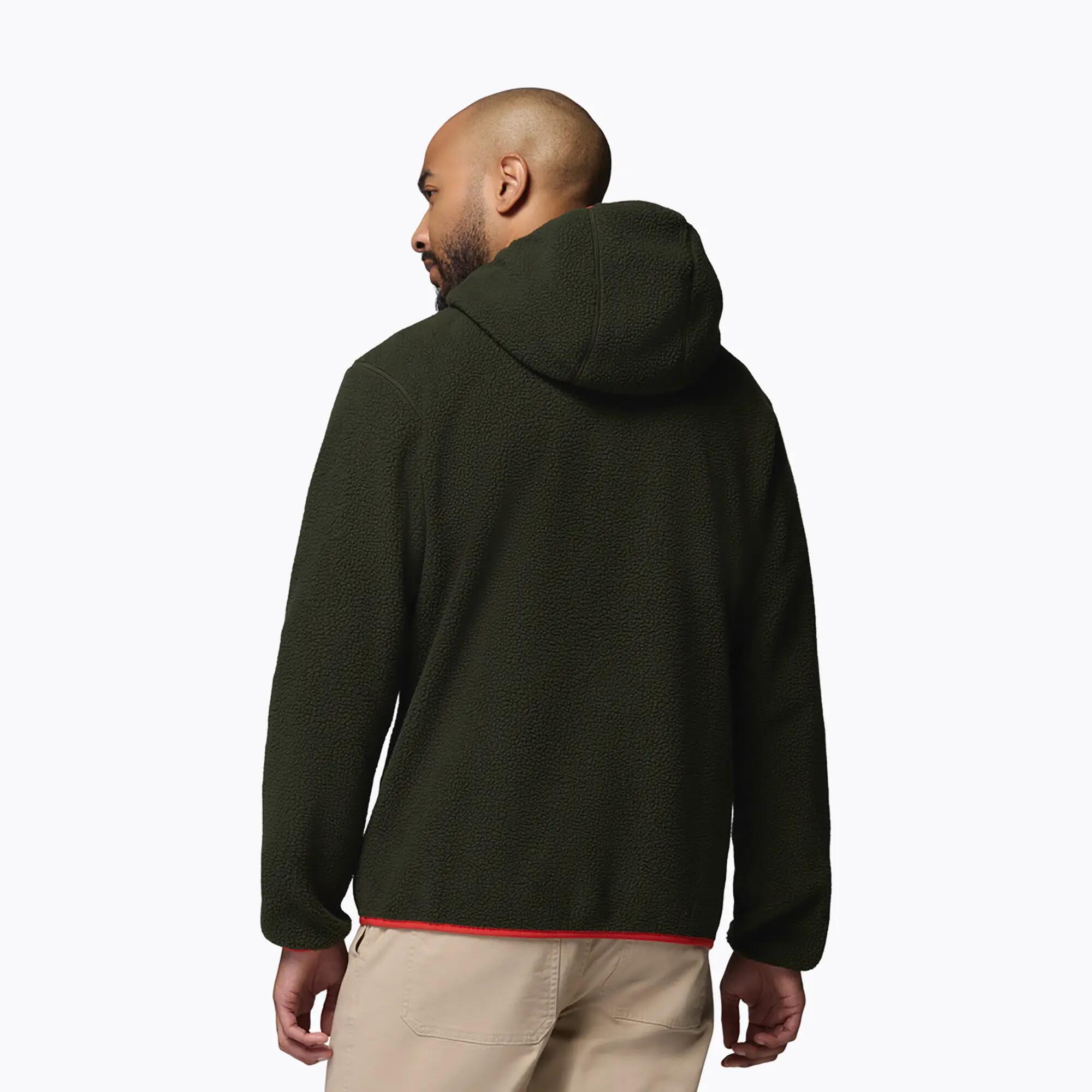 Sudadera polar de hombre Columbia Helvetia II Hoodie Greenscape 3/6