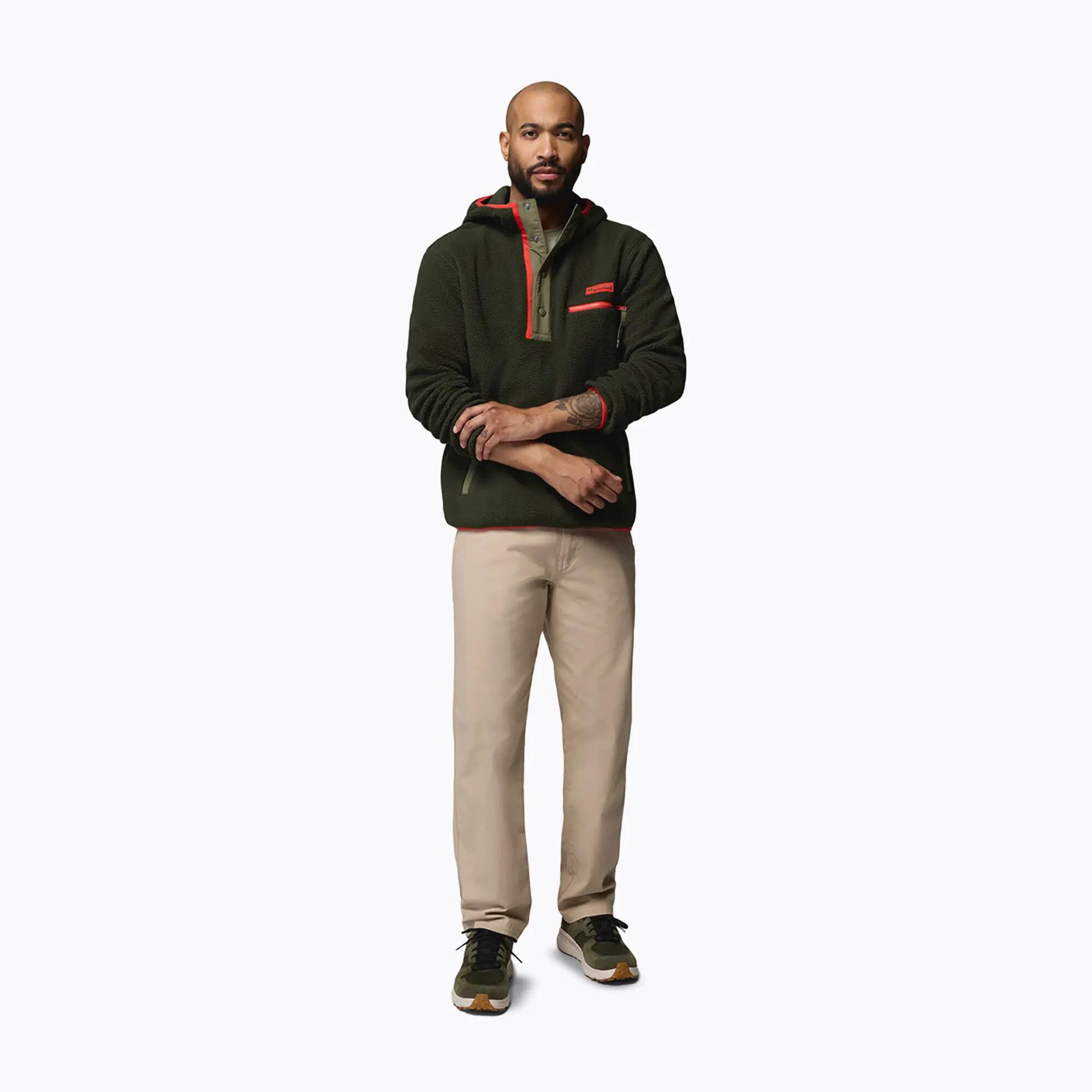 Sudadera polar de hombre Columbia Helvetia II Hoodie Greenscape 2/6