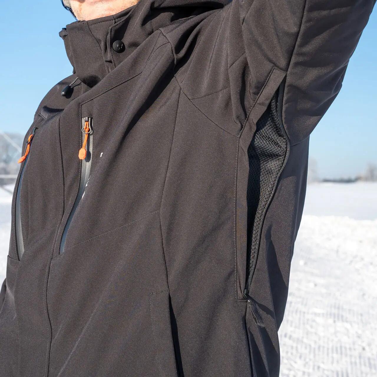Kurtka męska narciarska softshell Alpinus Ariz czarna MK35089 ROZMIAR 2XL 2/7