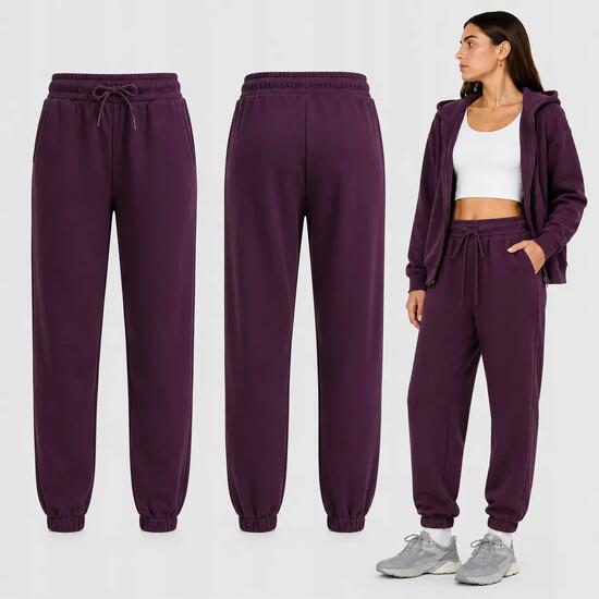 SPODNIE DAMSKIE DRESOWE 4F JOGGERY SPORTOWE BASIC BEŻOWE