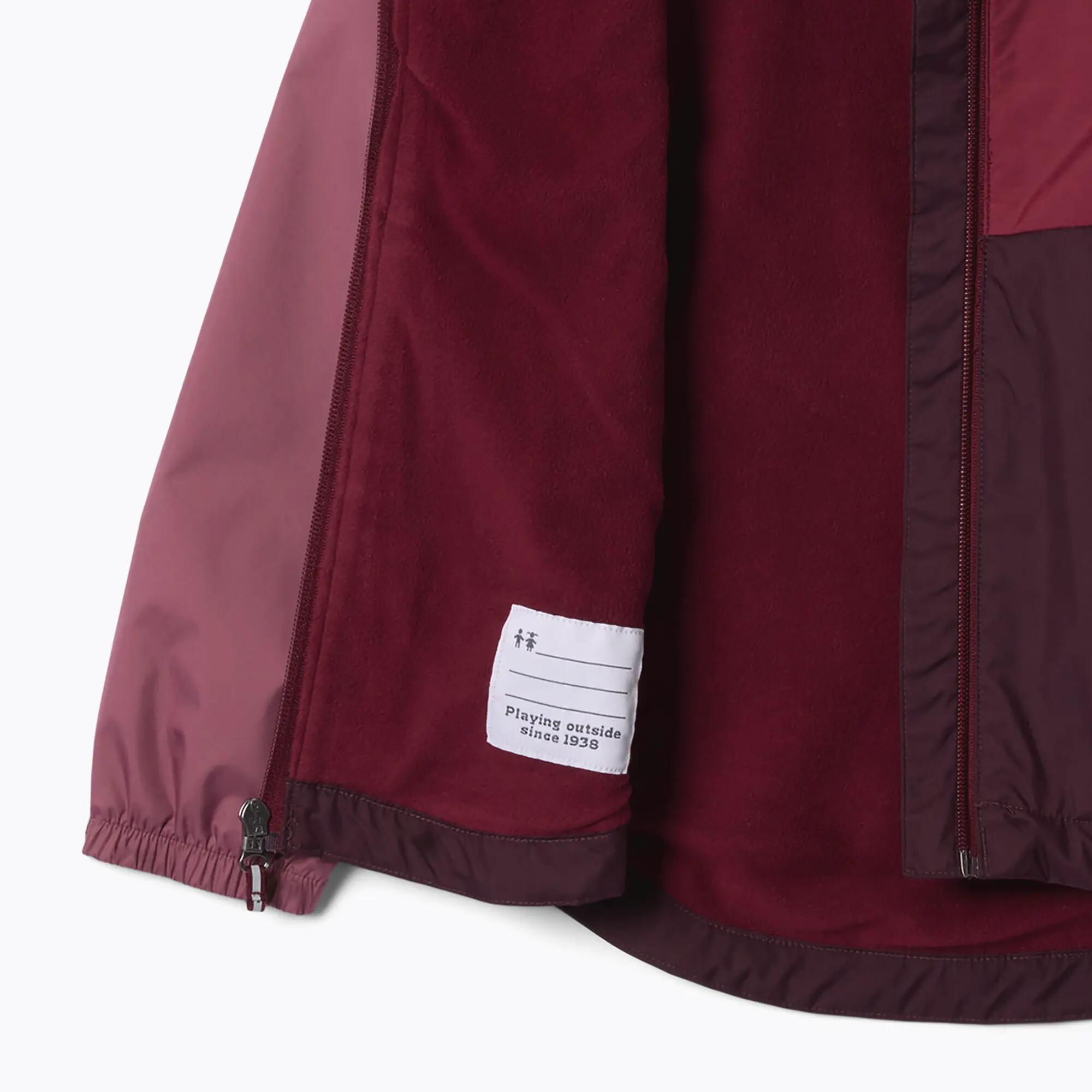 Kinder-Regenjacke Columbia Rainy Trails III, fleecegefüttert 3/4