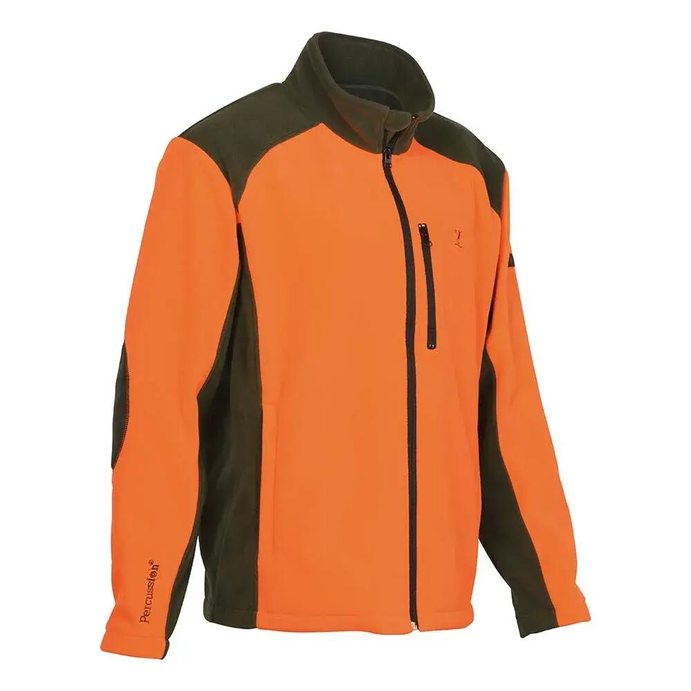 Blouson Polaire Brodé polyester kaki orange taille 2/5