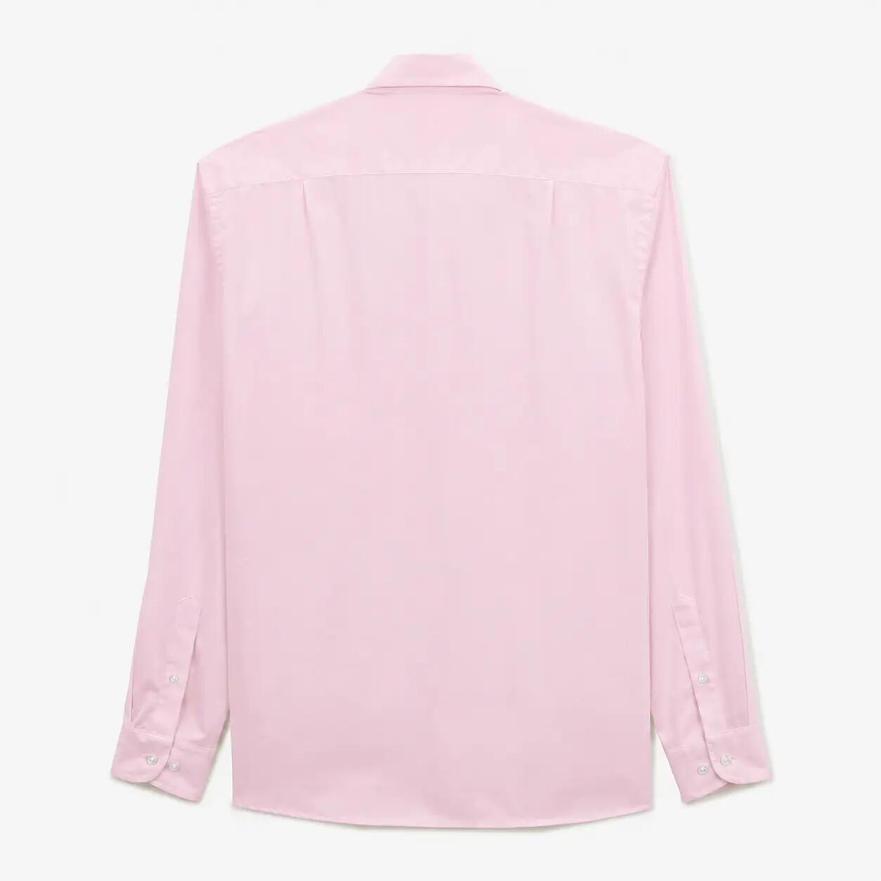 Comfortabel popeline overhemd met lange mouwen, roze 2/2