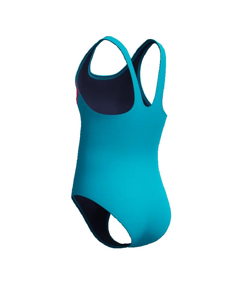 Maillot de bain fille Speedo Hyperboom Butterfly Back turquoise/rose 2/4