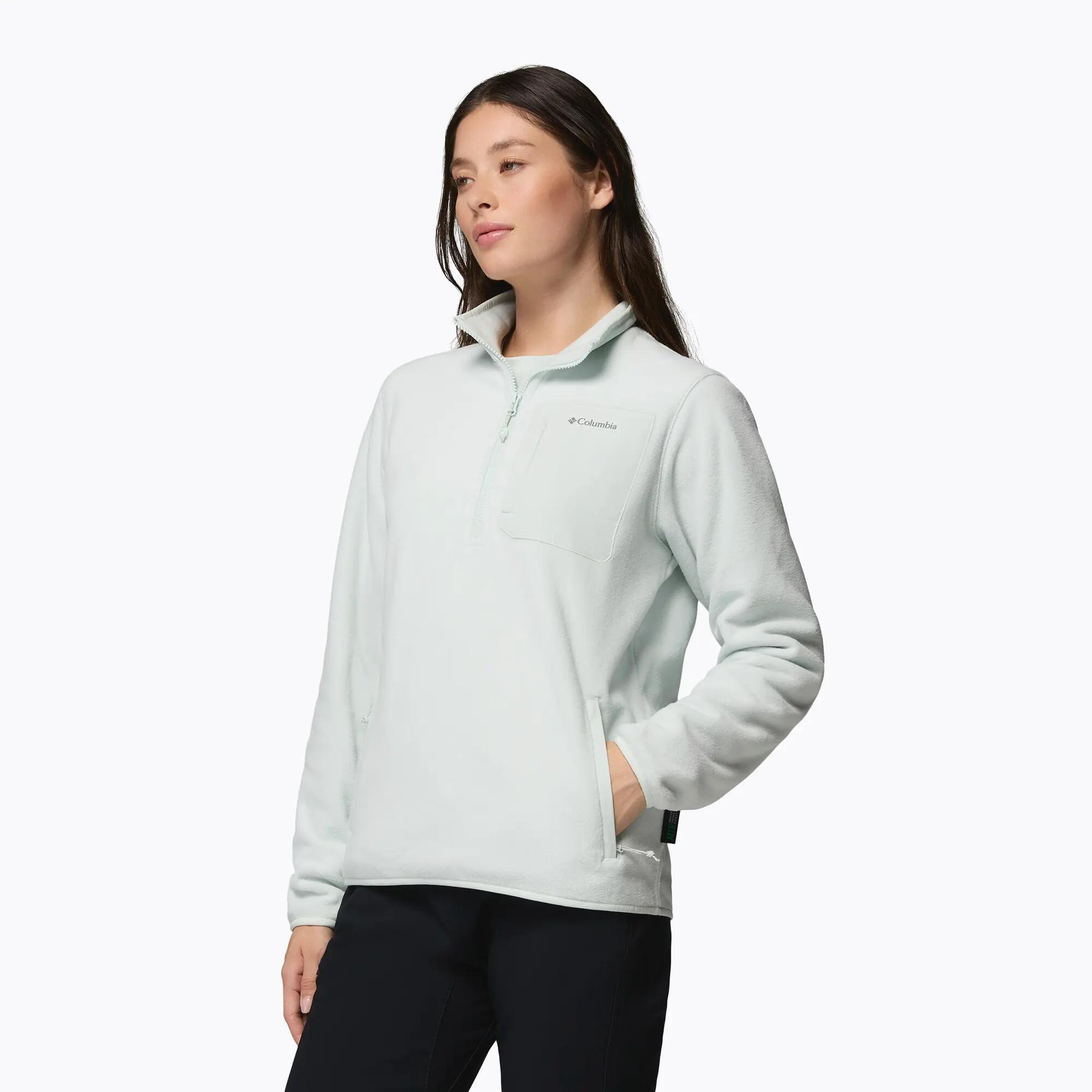 Polaire femme Columbia Pacific Arch 200 Half Zip Fleece Tea Light 5/7