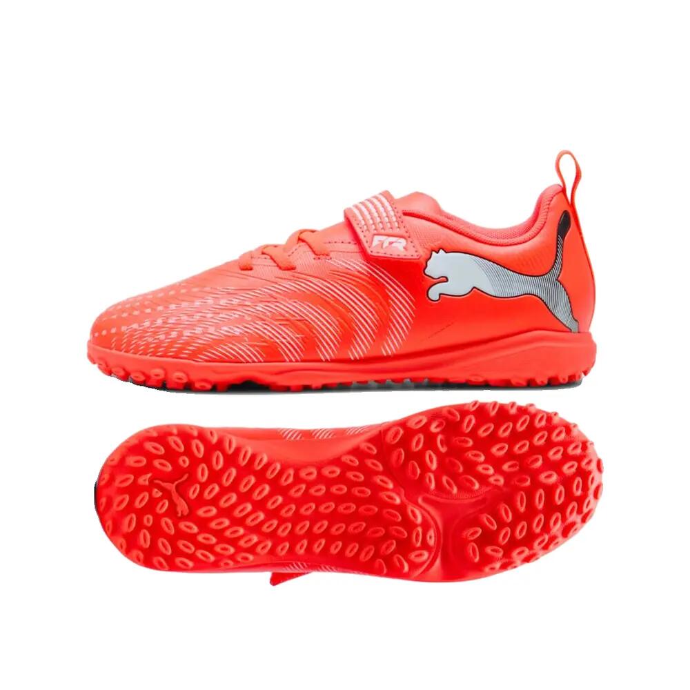 Fußballschuhe PUMA Future 9 Play V TF Jungen, Mädchen Orange, Rot 1/6