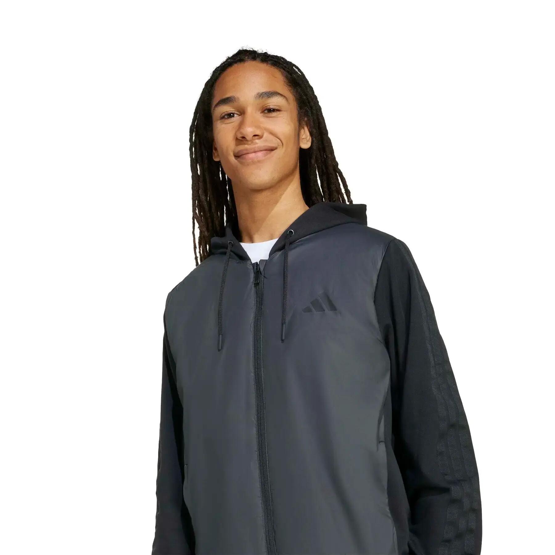 Plumífero con capucha adidas Essentials Climawarm 3-Stripes 5/6