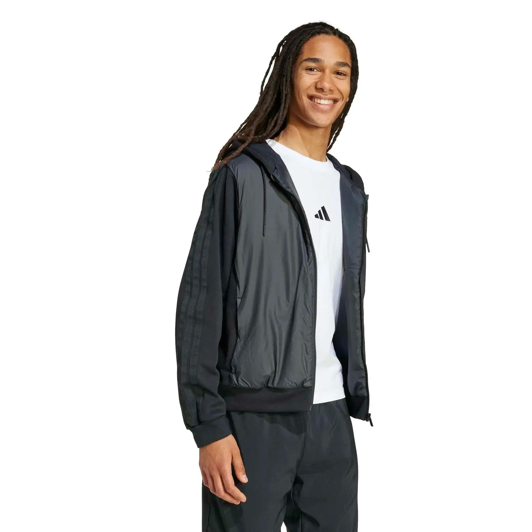 Plumífero con capucha adidas Essentials Climawarm 3-Stripes 3/6