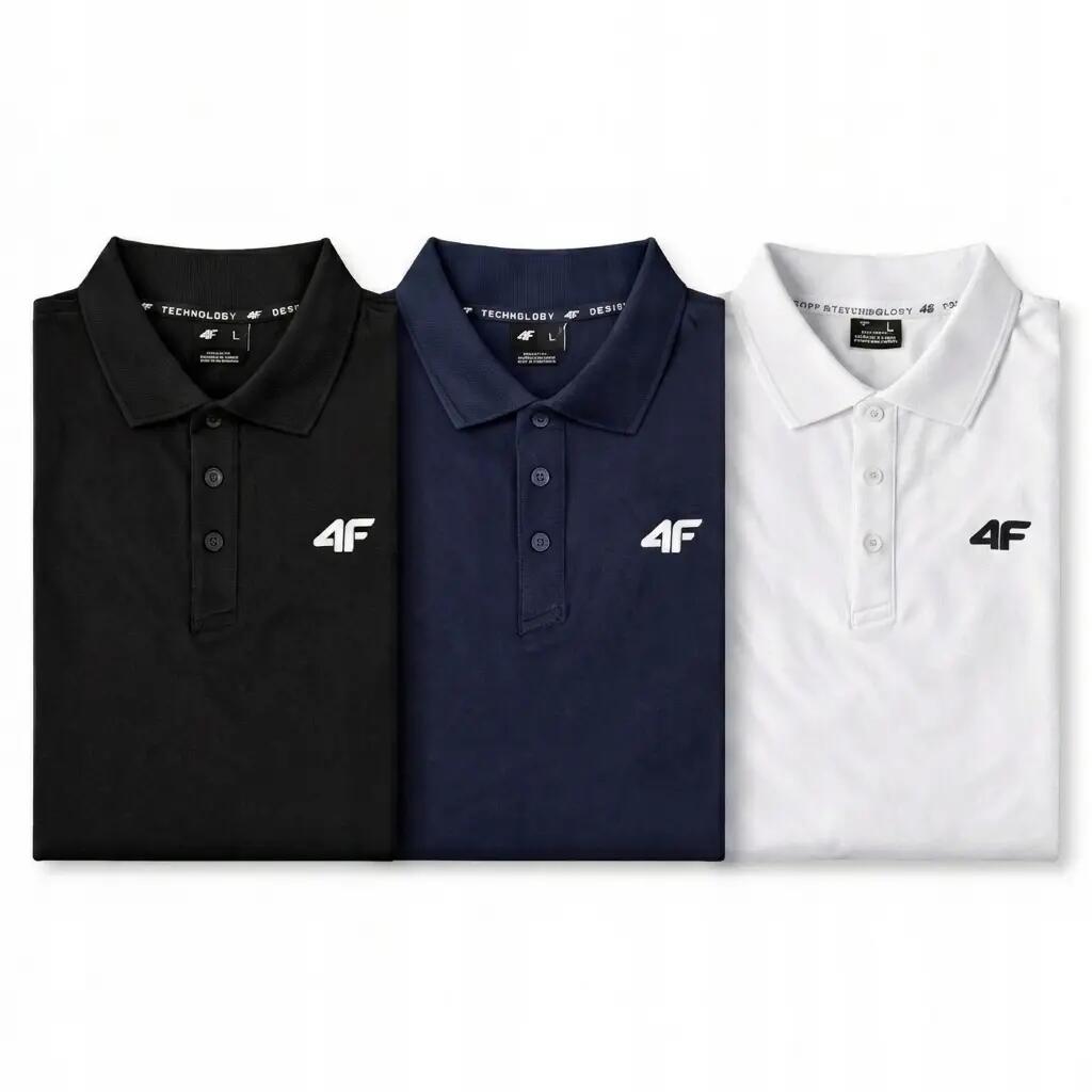 KOMPLET KOSZULEK POLO 4F T-SHIRT MĘSKI ZESTAW 3 SZTUKI  M0770 1/8