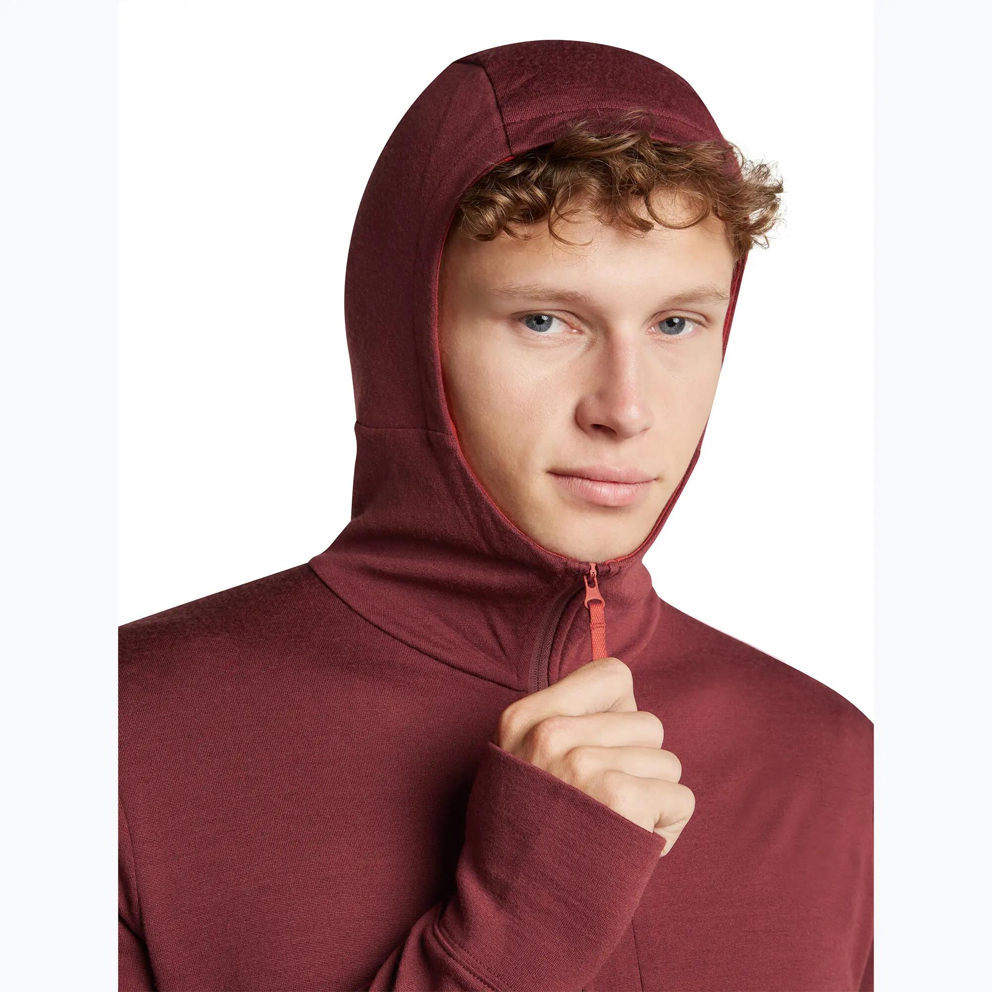 Sweat à capuche pour homme Icebreaker Merino 260 Quantum IV LS Zip Hoodie 6/7
