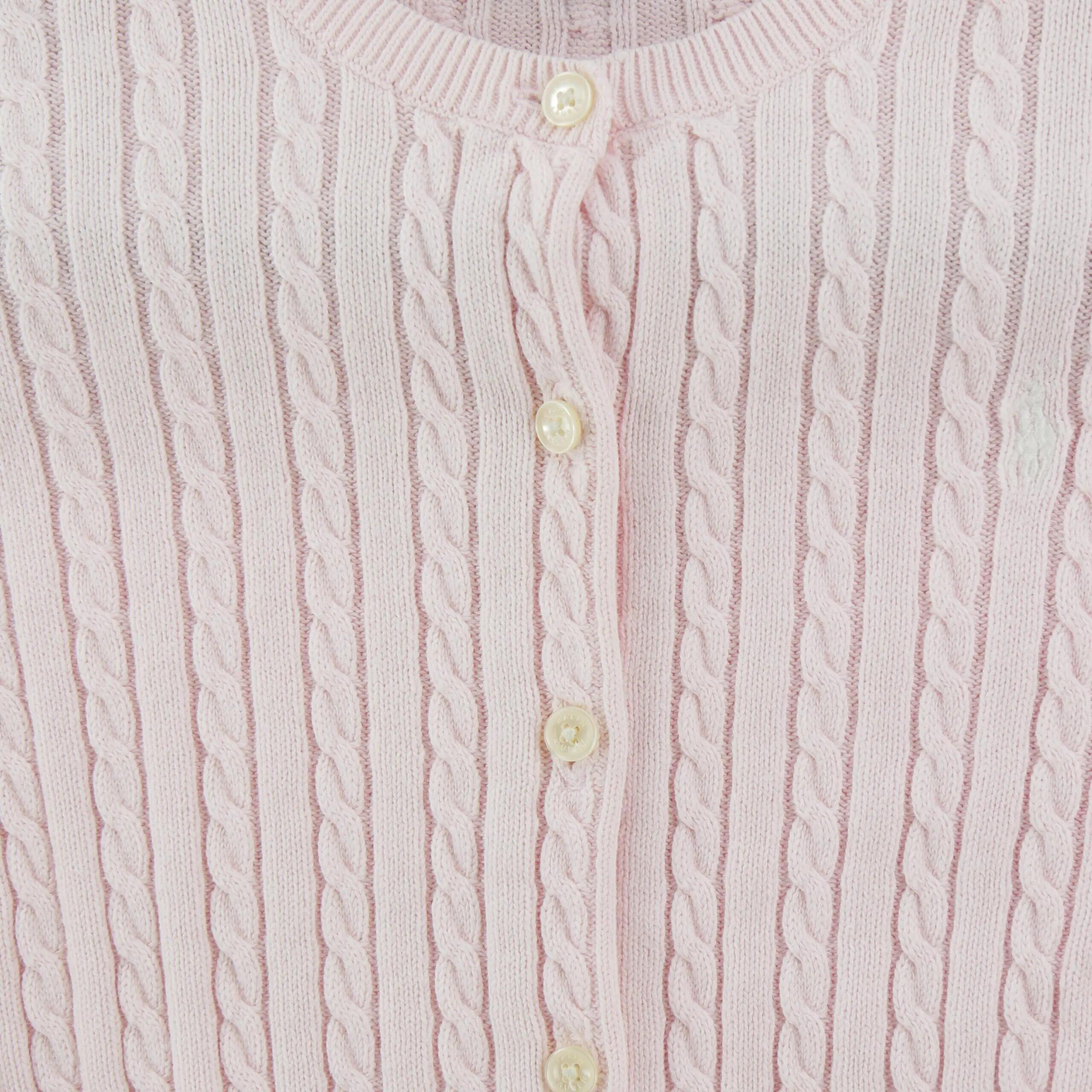 Refurbished - Mädchenstrickjacken Mini-Cable Cotton Cardigan - In gutem Zustand 3/8