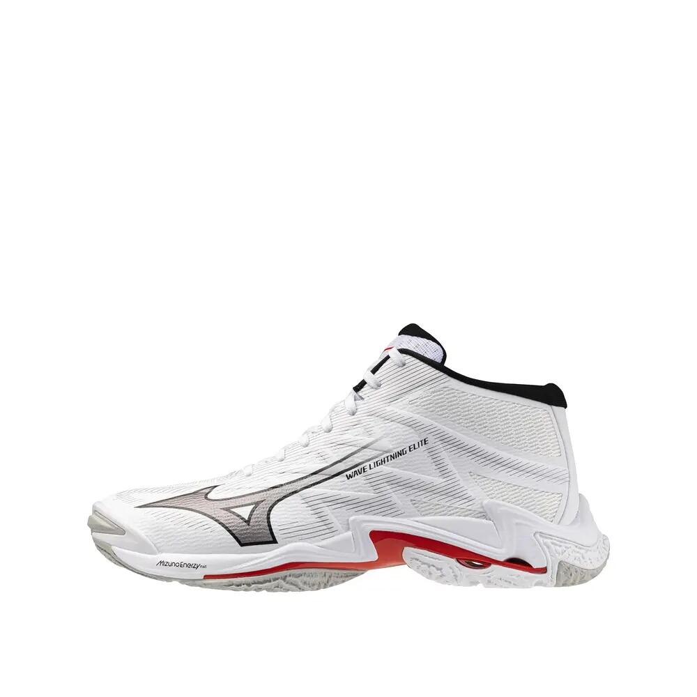 Mizuno Wave Lightning Elite MID Volleyball Shoes White/Red