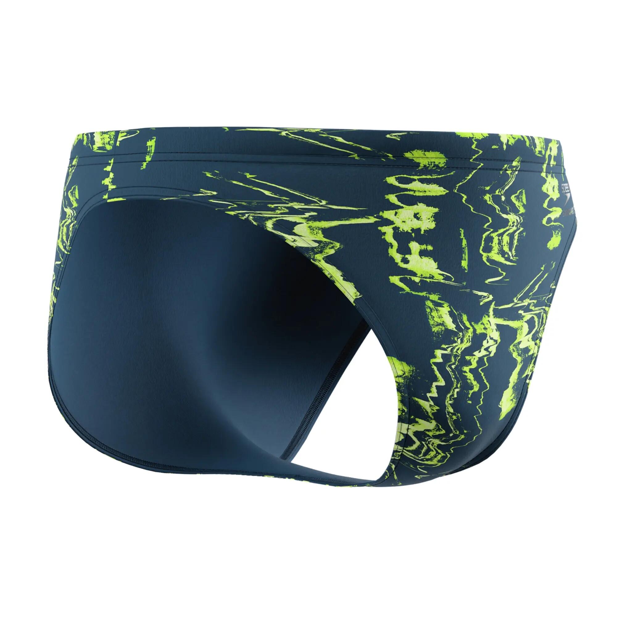 Slip De Bain Motif/style Motif Vif Homme (Bleu Marine À Motifs) 5/6