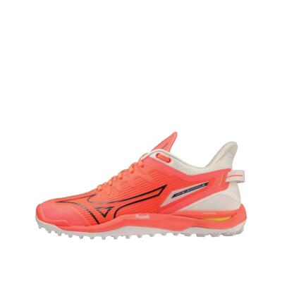 Mizuno wave leopardus oranje hockeyschoenen