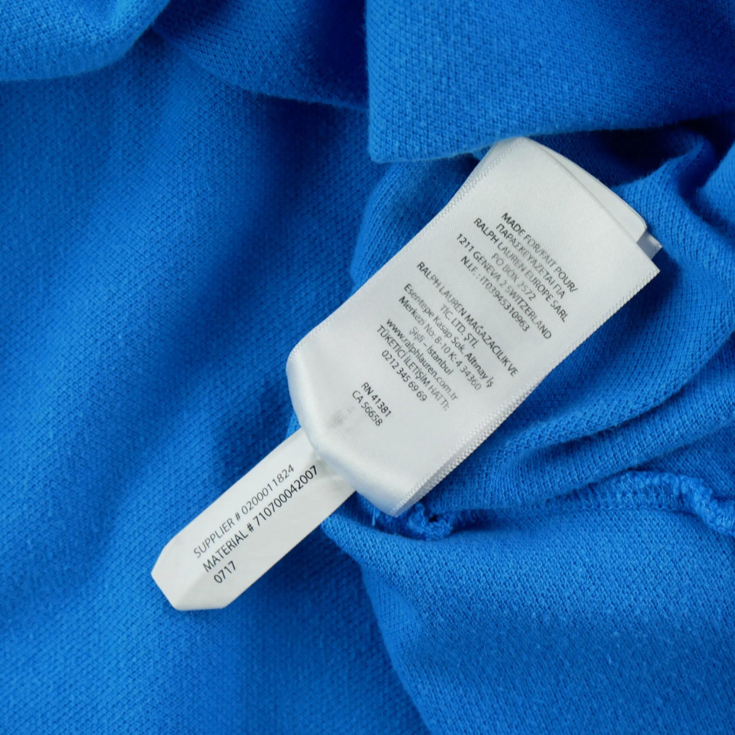 Refurbished - Kurzärmeliges Herren-Polo Blau - In gutem Zustand 8/8