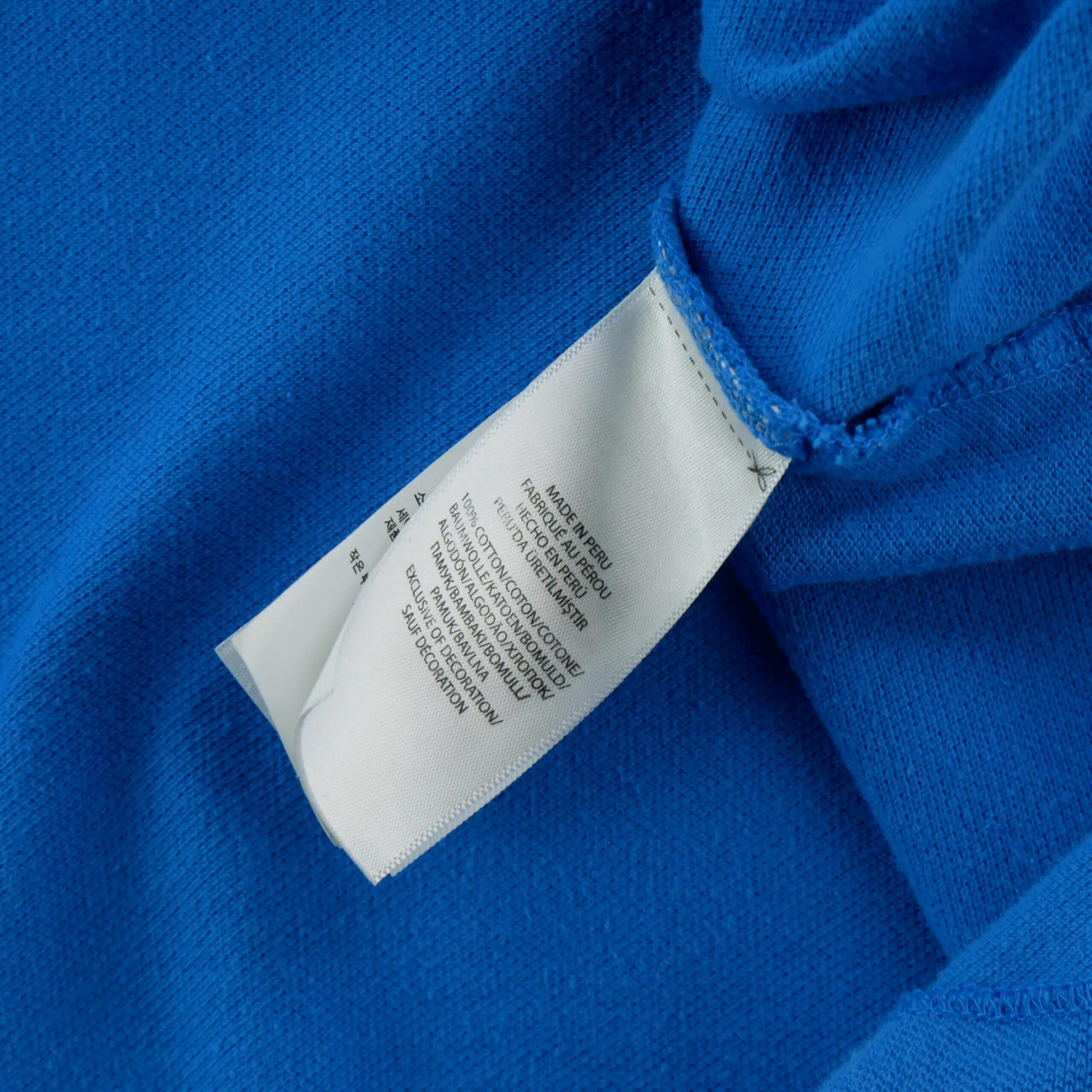 Refurbished - Kurzärmeliges Herren-Polo Blau - In gutem Zustand 7/8