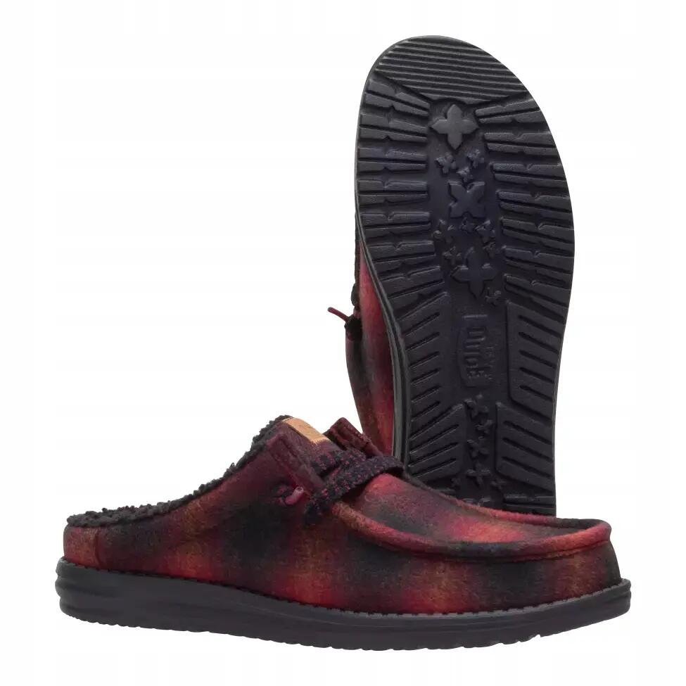 HeyDude Męskie Mokasyny Wally Slip Plaid 3/6