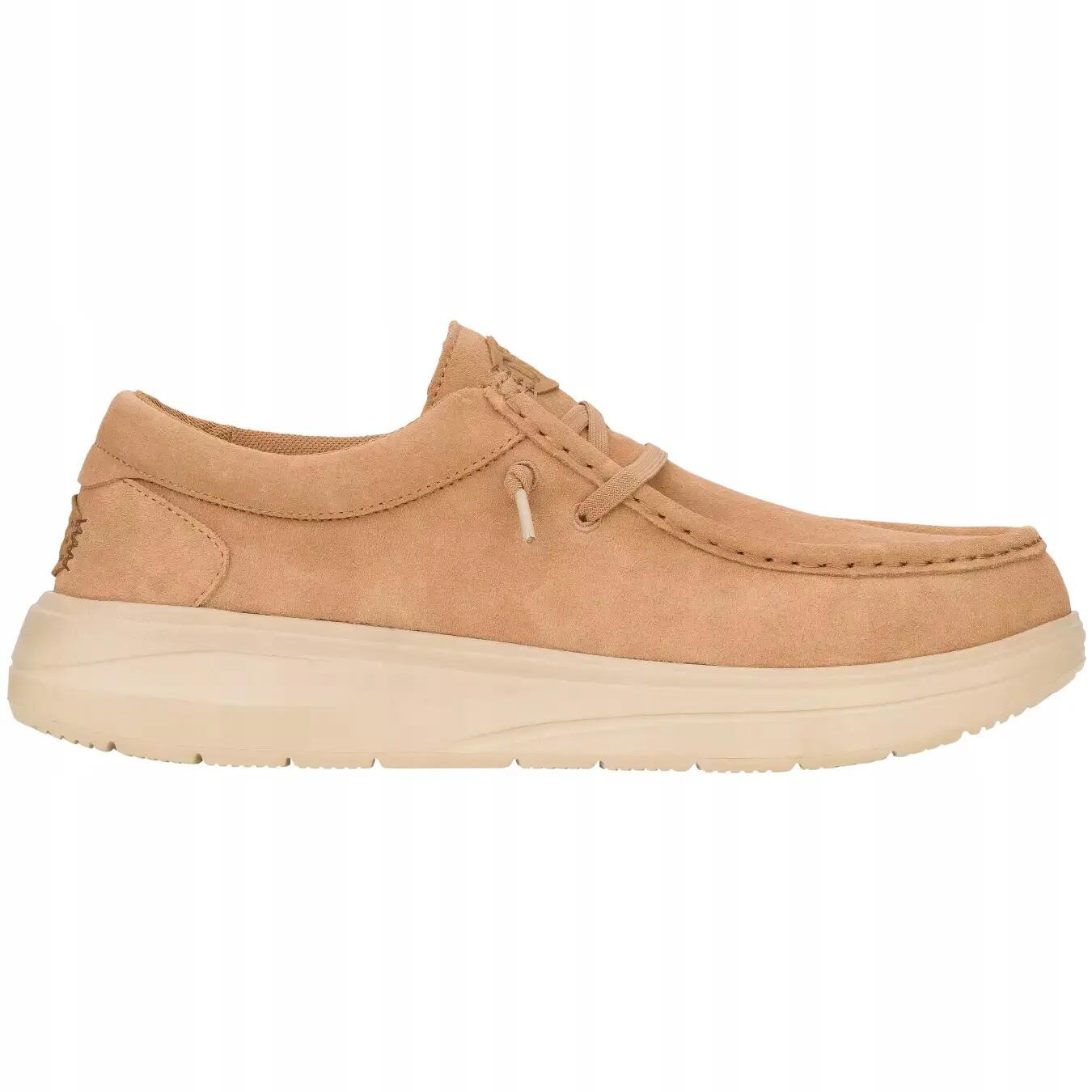 HeyDude Męskie Buty Mokasyny Wsuwane Zamszowe Wally Comf Suede 47 2/4