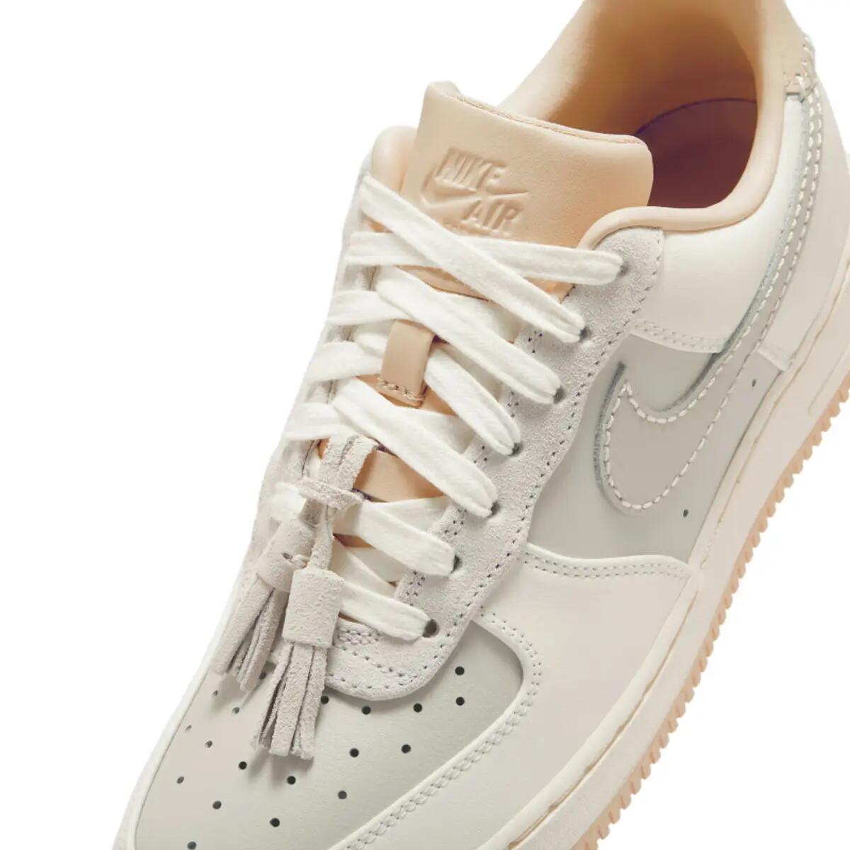 Nike Air Force 1 Low '07 Light Bone Suede Tassels (Women's) 6/6