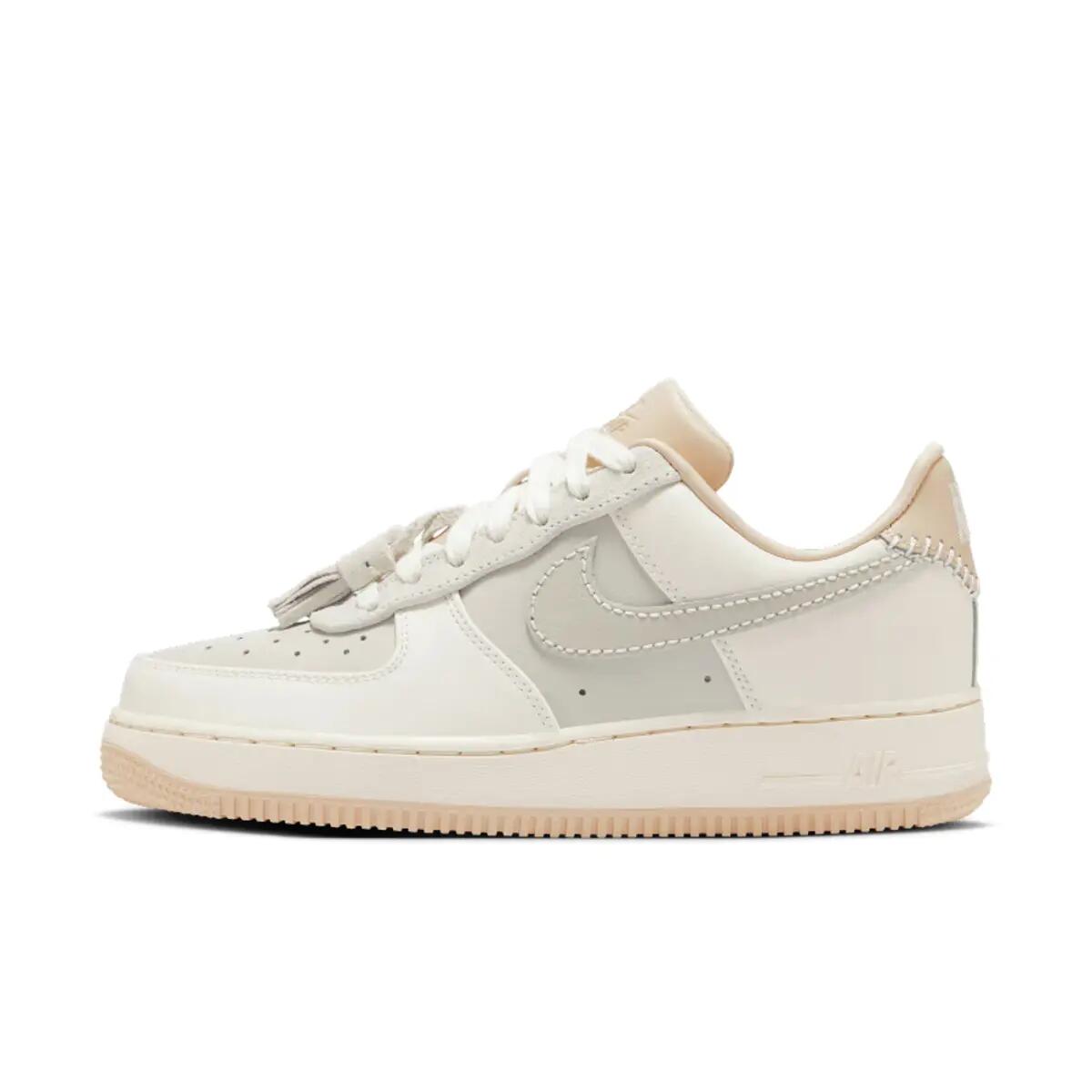 Nike Air Force 1 Low '07 Light Bone Suede Tassels (Women's) 3/6