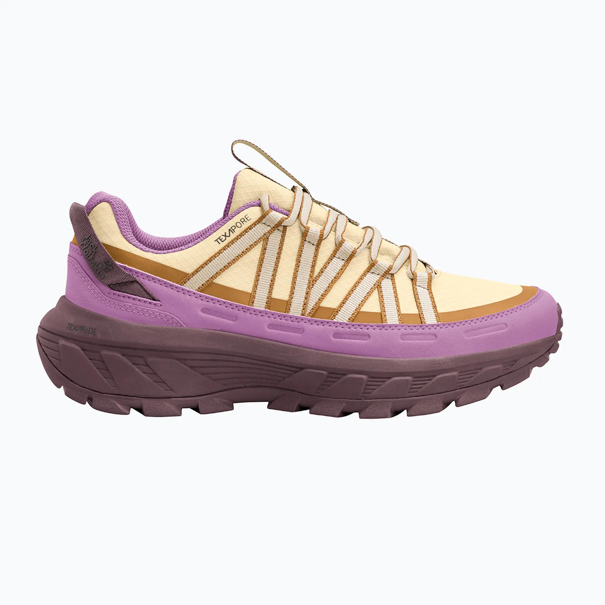 Pantofi de drumeție pentru femei Jack Wolfskin Wild Hike Texapore Low Vanilla