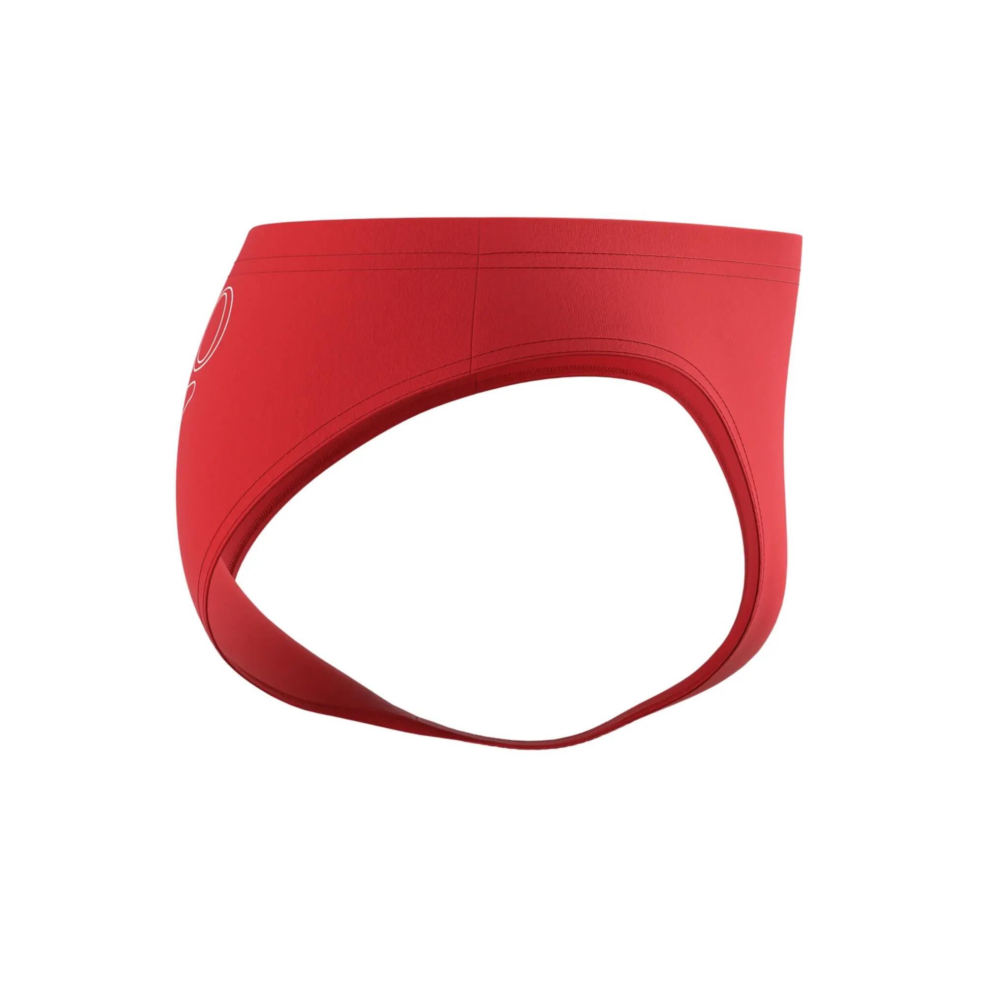 Bañador Diseño Logotipo Grande de Endurance+ para Hombre Rojo 4/4