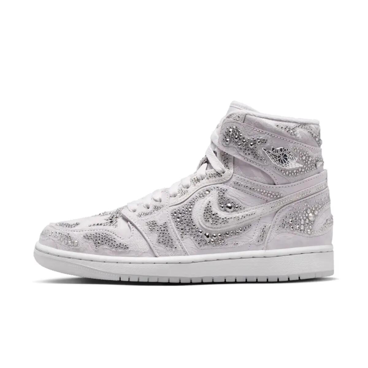 Air Jordan 1 Retro High OG Swarovski Vast Grey (Women's) 2/6