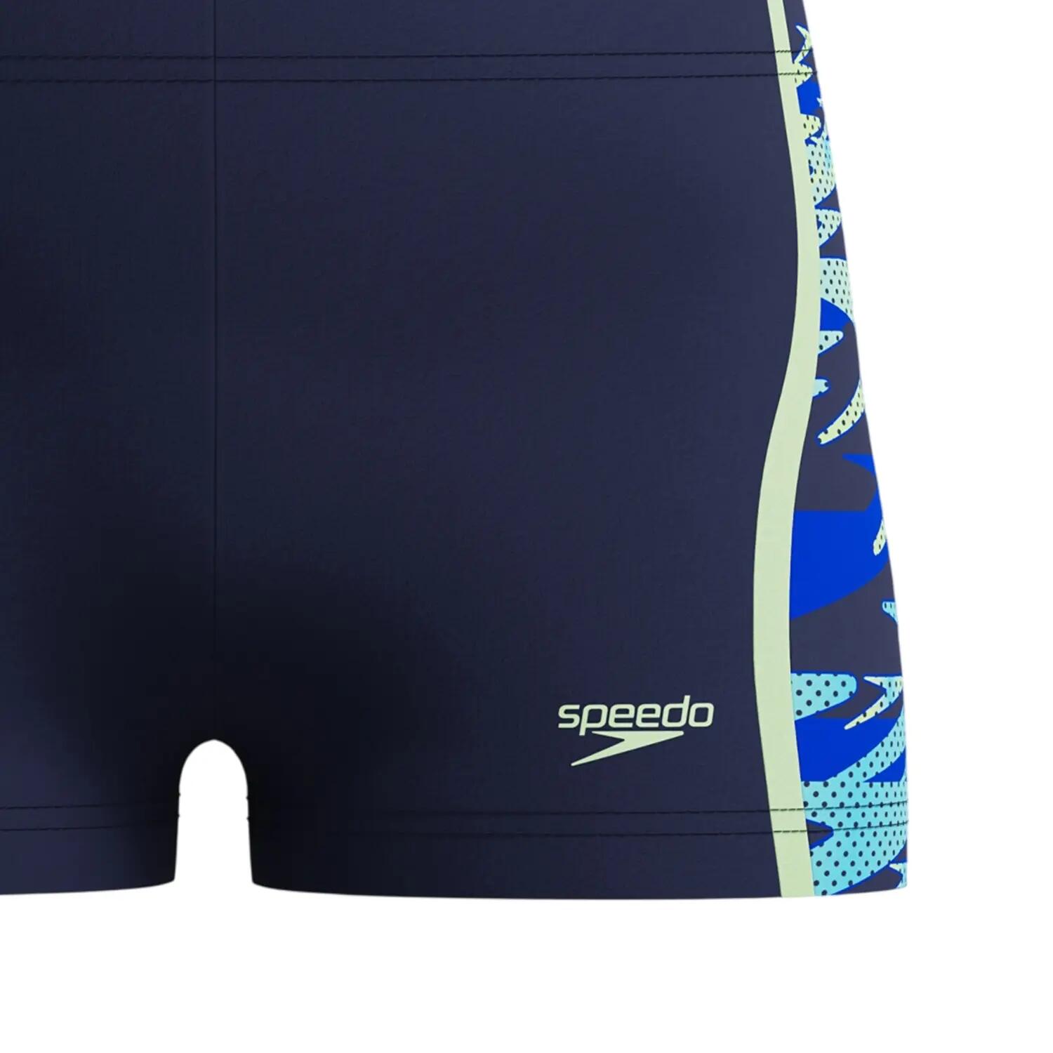 Short De Bain Motif/style Épissage HYPERBOOM Garçon (Bleu Marine) 3/3