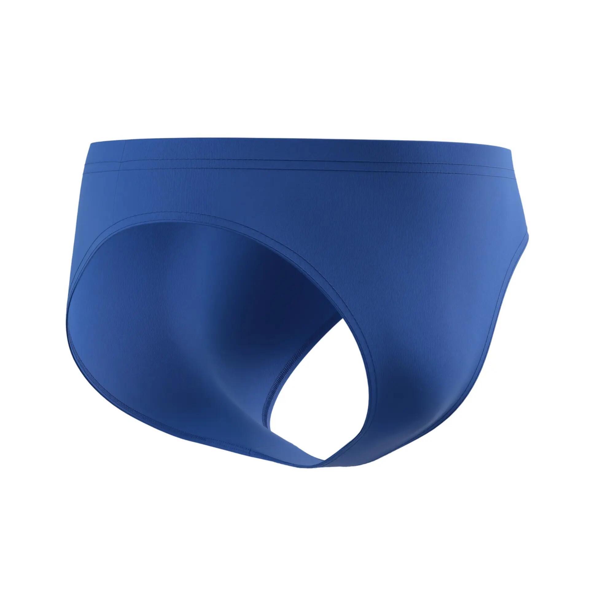 Bañador Diseño Logotipo Grande de Endurance+ para Hombre Azul 3/4
