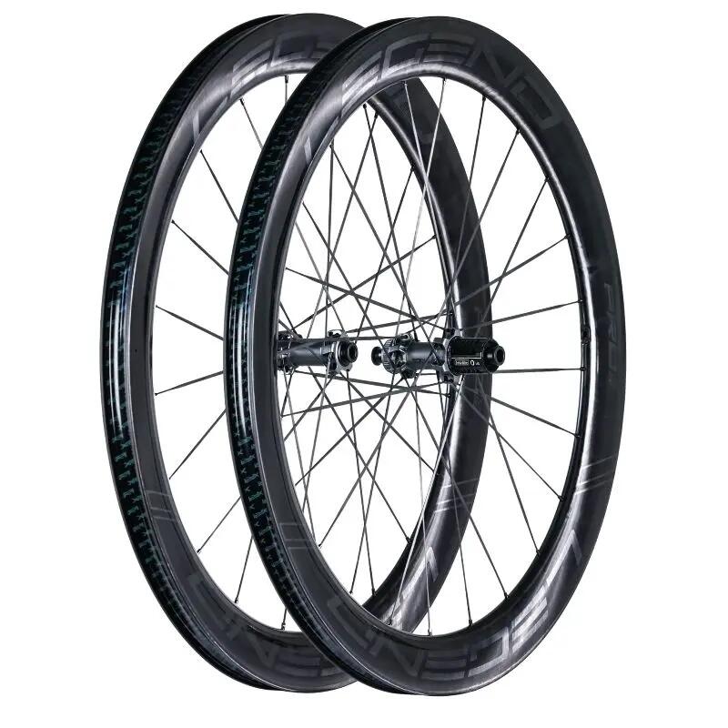 Coppia di ruote bici da strada carbonio 55 mm PRO5 CSR disco, raggi in carbonio 1/7