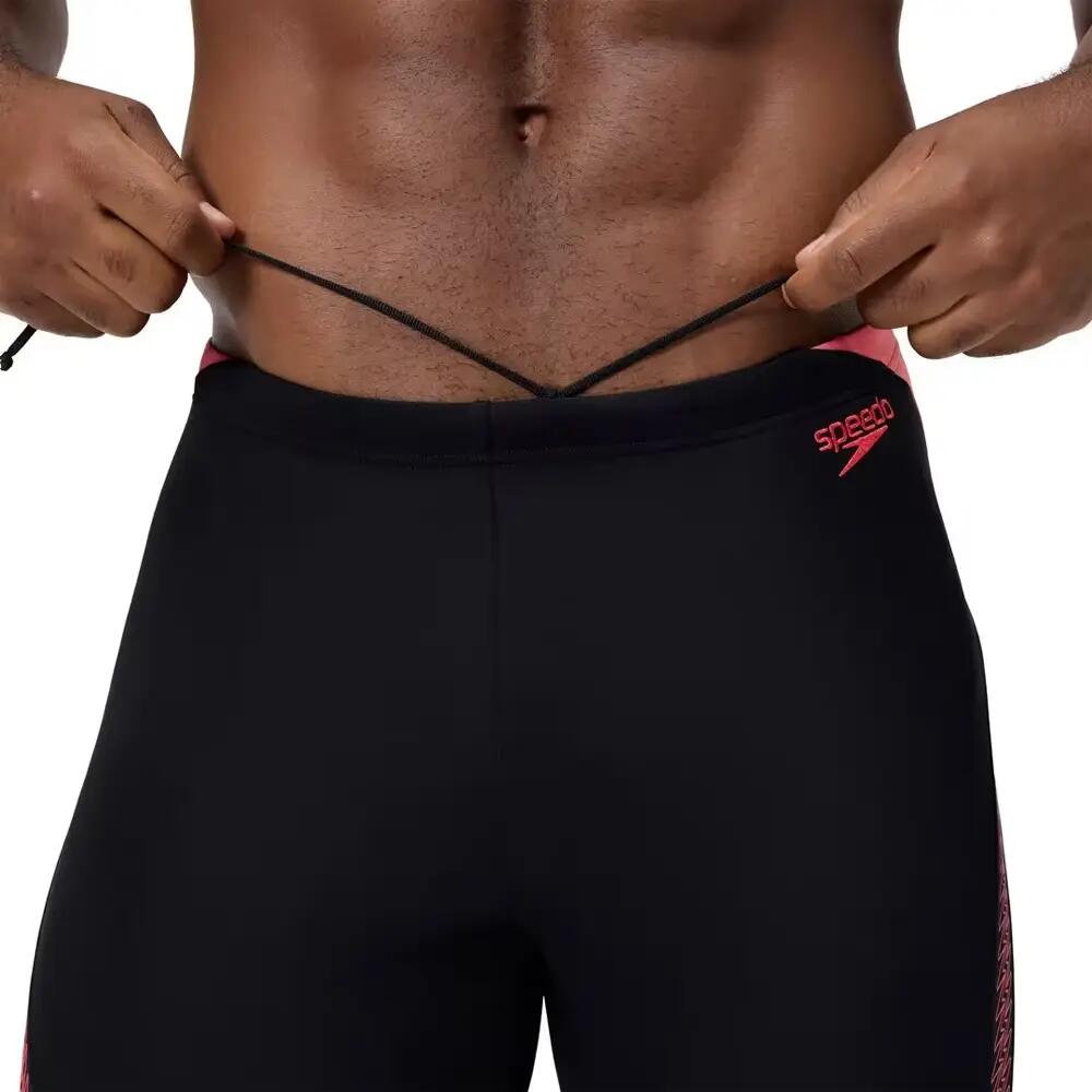 "Hyperboom Placement" JammerShorts für Herren Schwarz/Pink 6/7