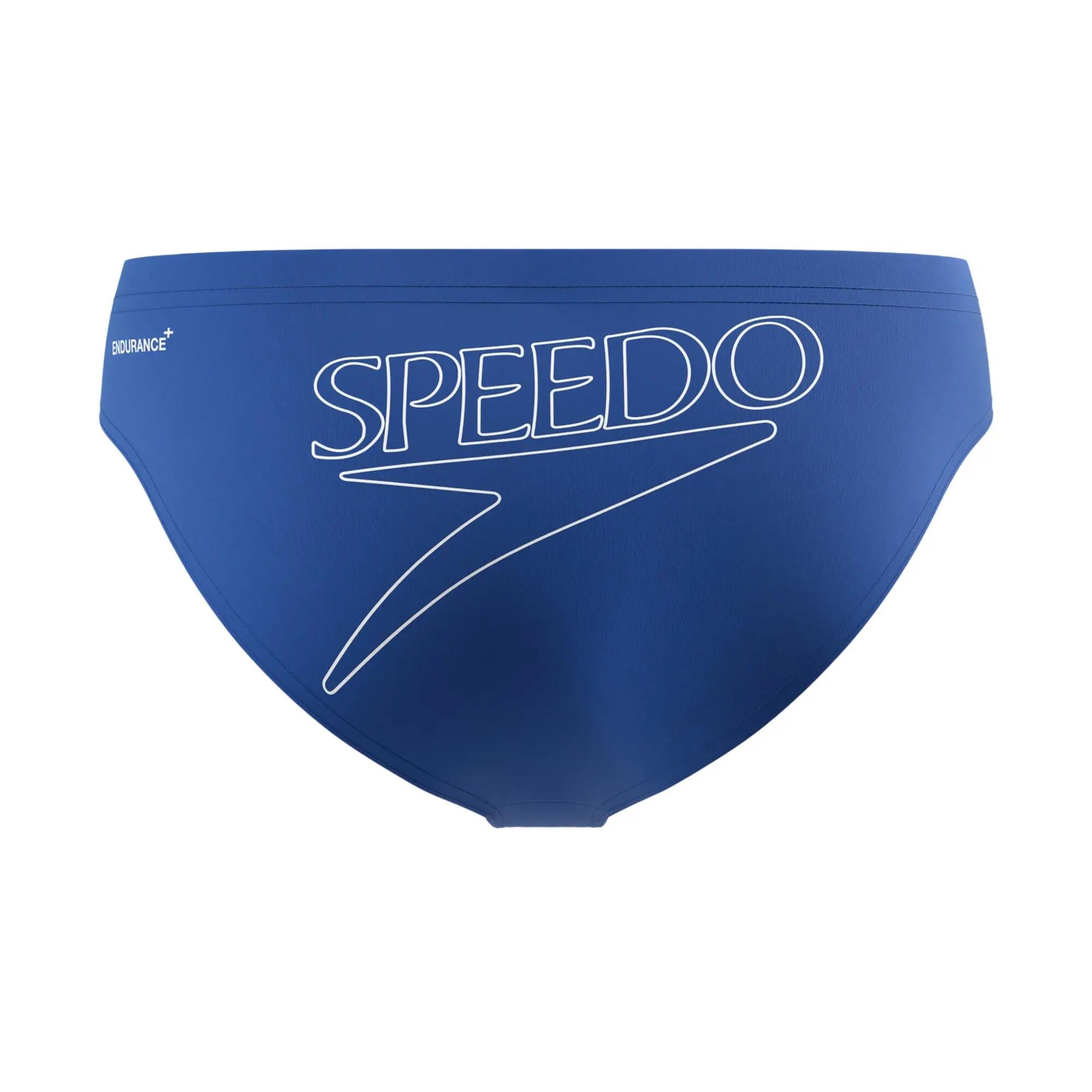 Bañador Diseño Logotipo Grande de Endurance+ para Hombre Azul 2/4