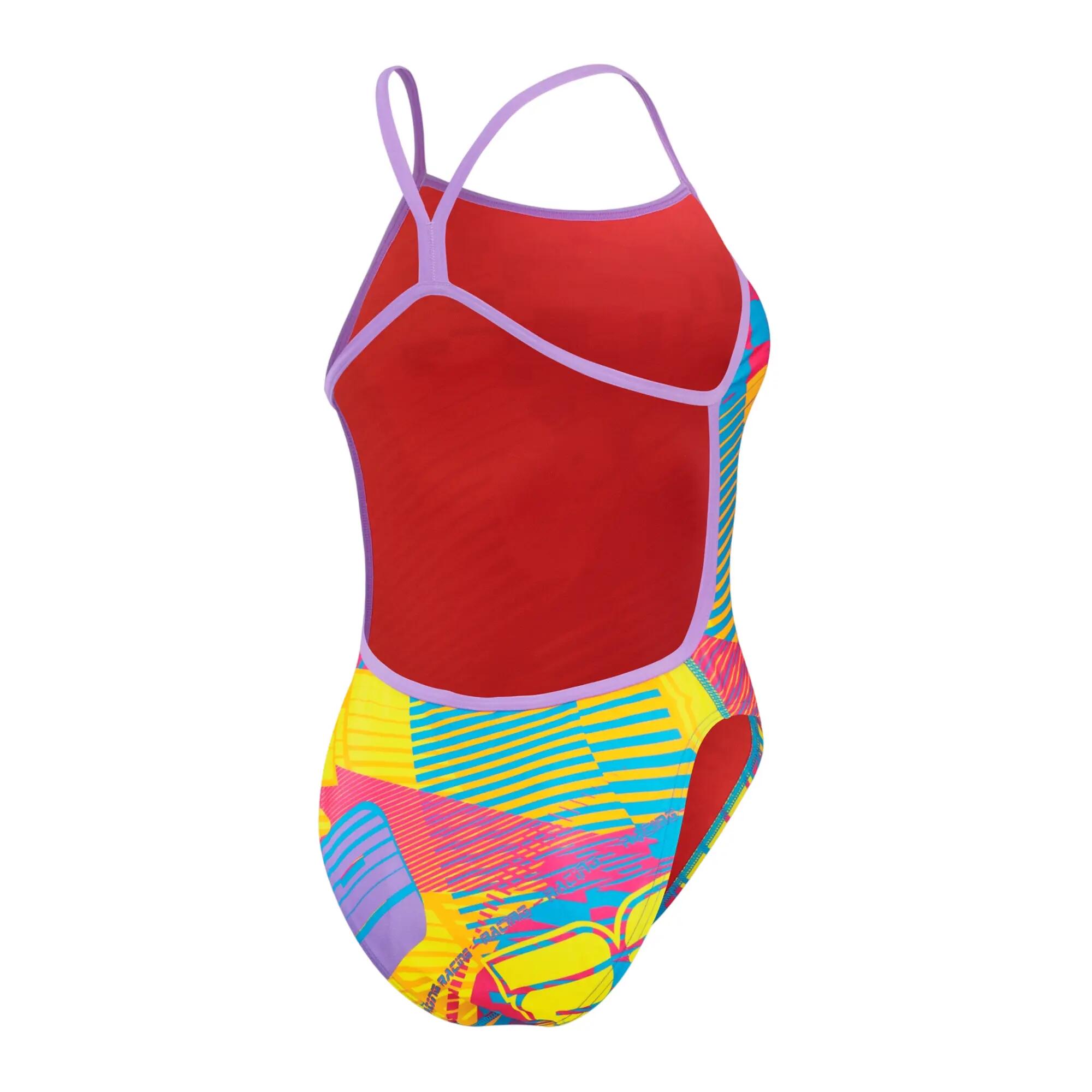 Maillot De Bain 1 Pièce Motif/style Imprimé Numérique Femme (Rose Imprimé 2/6