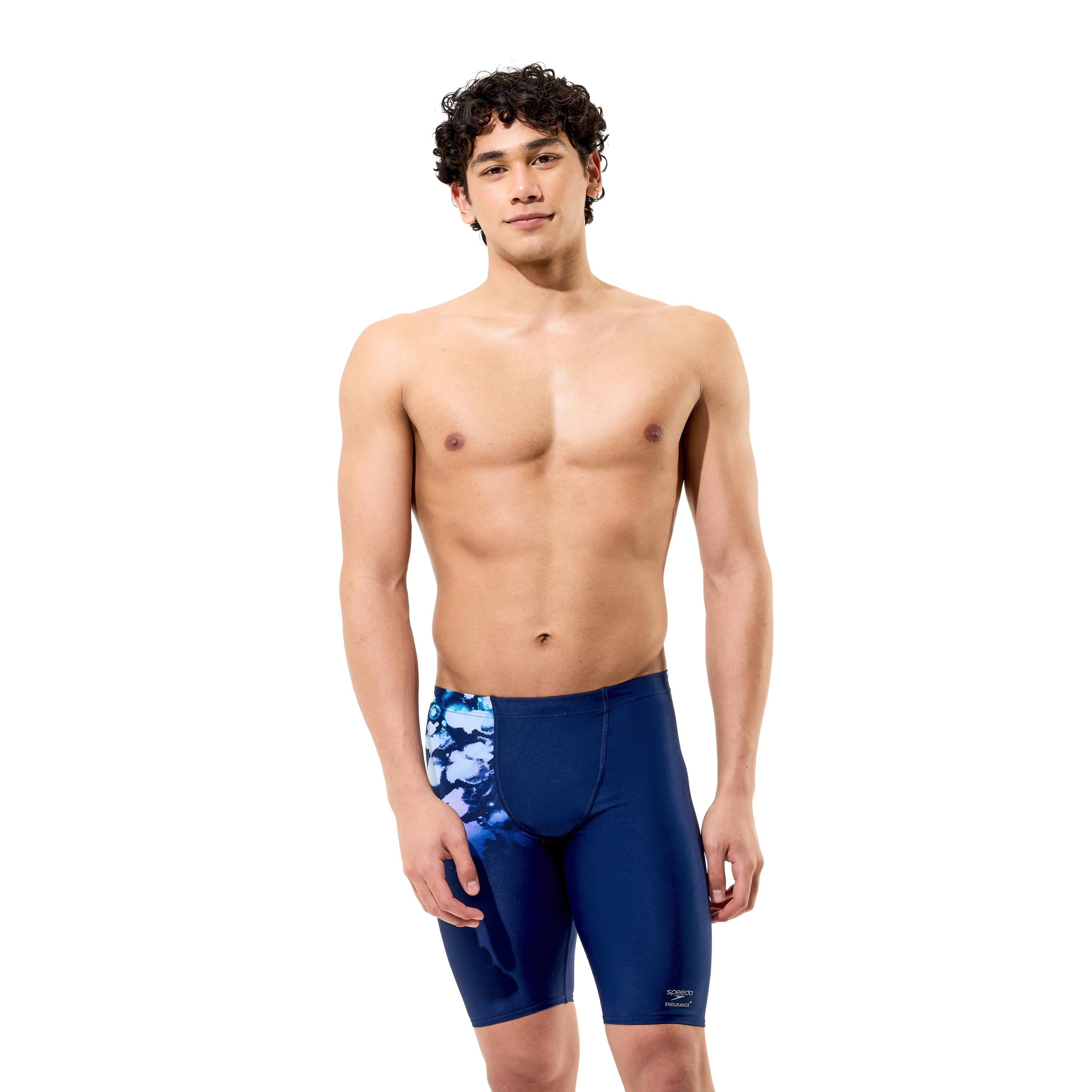 Jammer Speedo Placement Printed Chiarore lunare Fumo-Blu navy 3/6