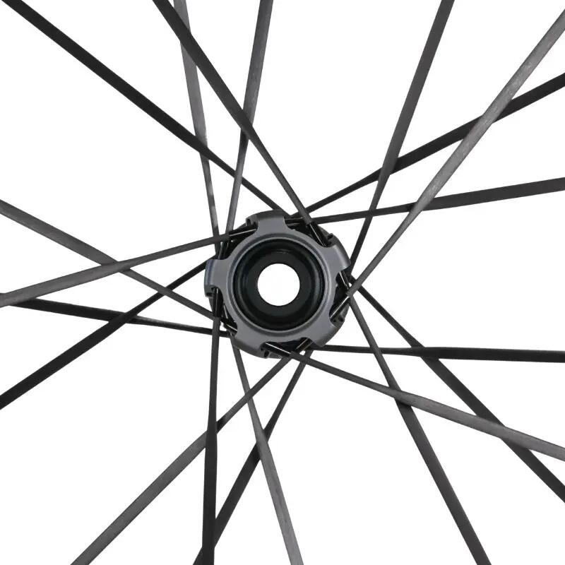 Coppia ruote bici da strada carbonio 48 mm aero PRO5 CSR disco, raggi carbonio 7/7