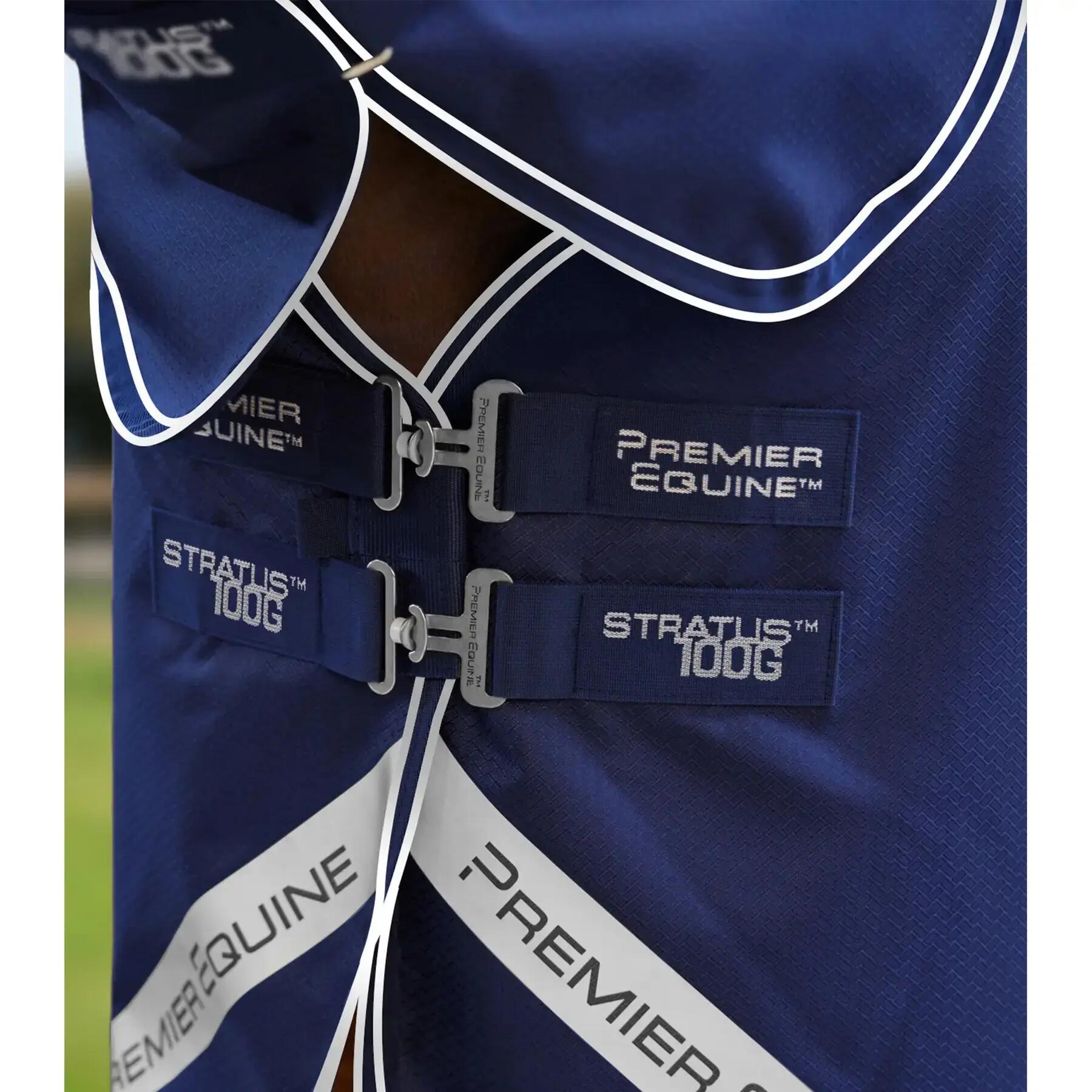 Coperta da paddock per cavalli con copricollo Premier Equine Stratus 600D Series 4/6