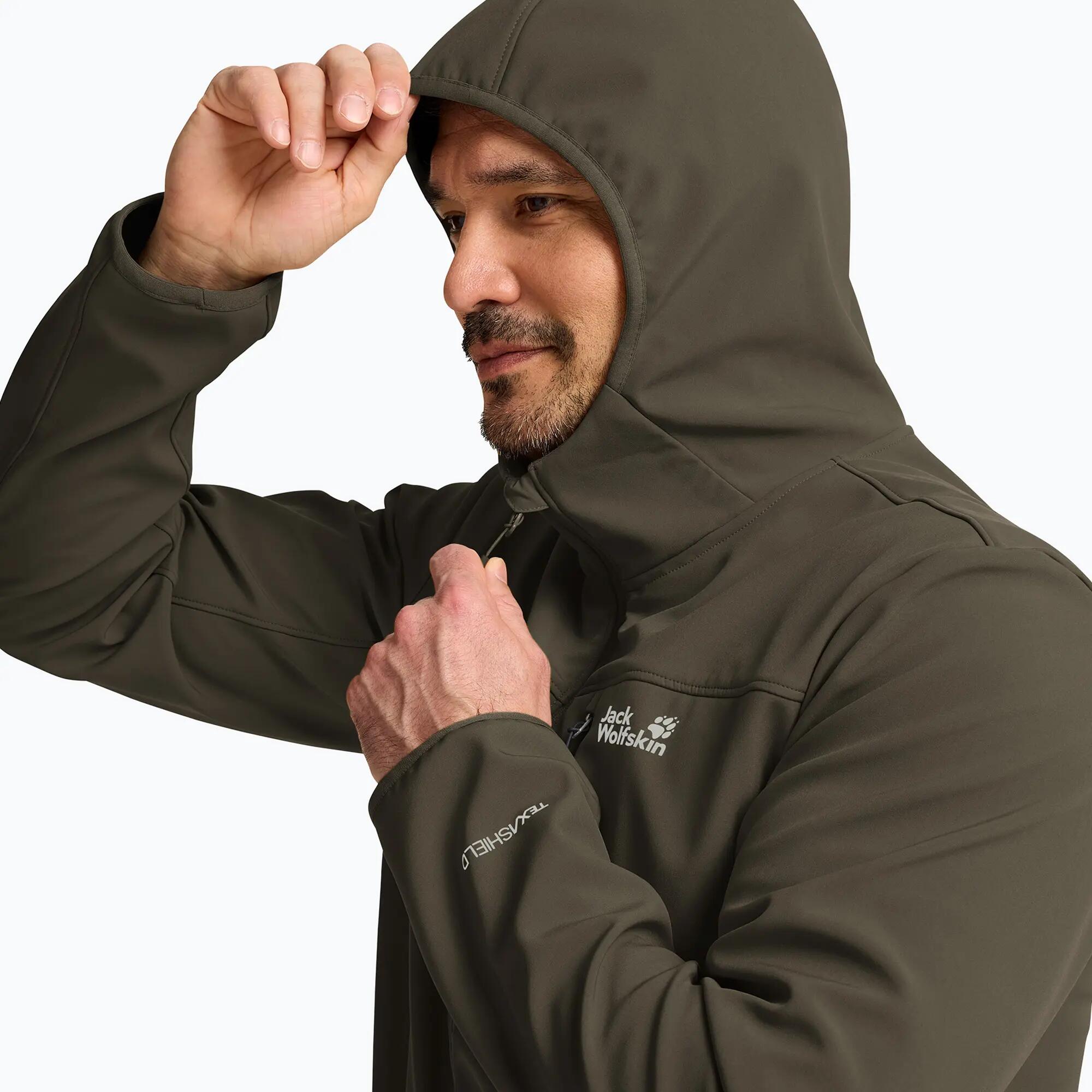 Jachetă bărbătească antivânt Jack Wolfskin Wild Winds Hooded 4/7