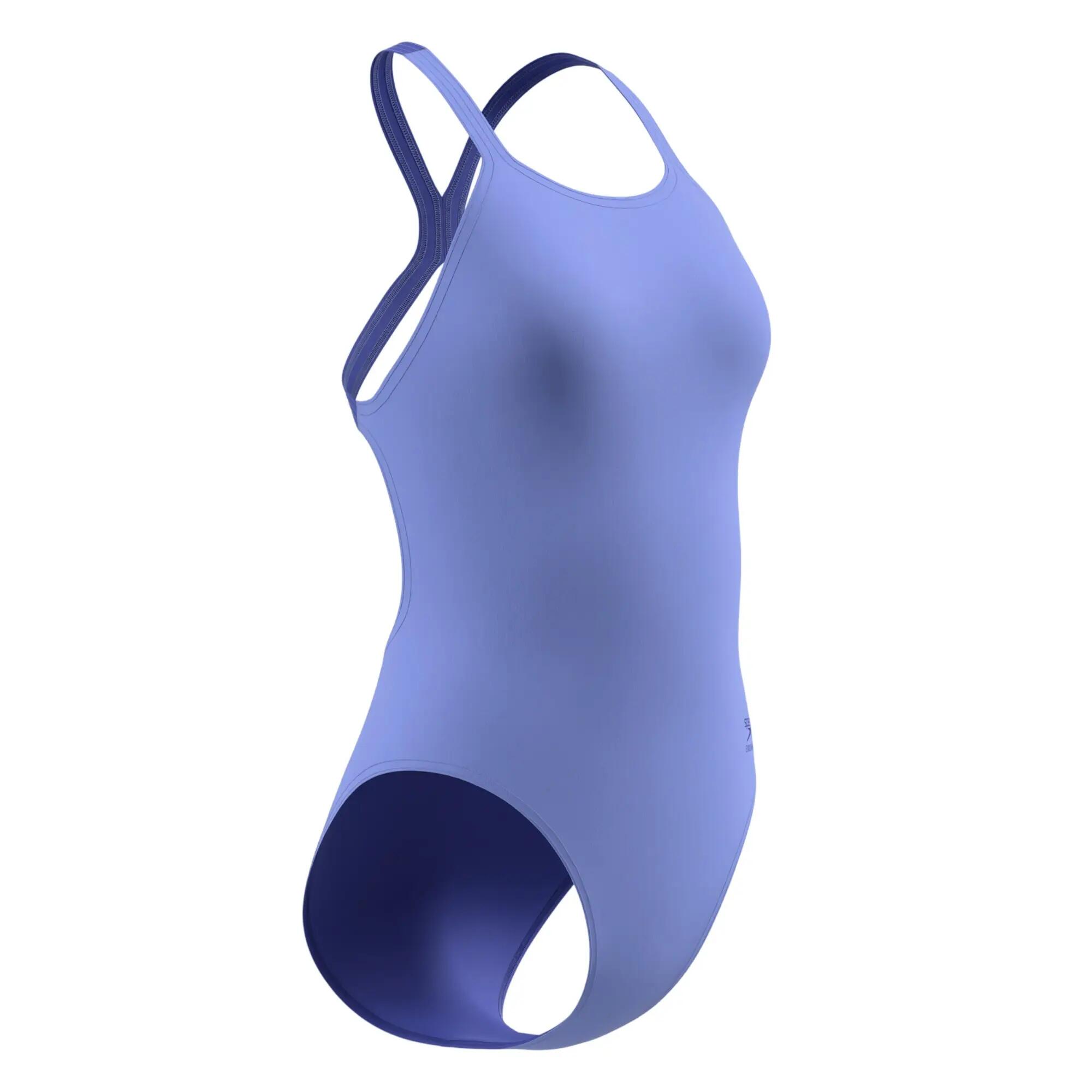 Costume intero Speedo Solid Powerback Luce lunare Lavanda 6/6