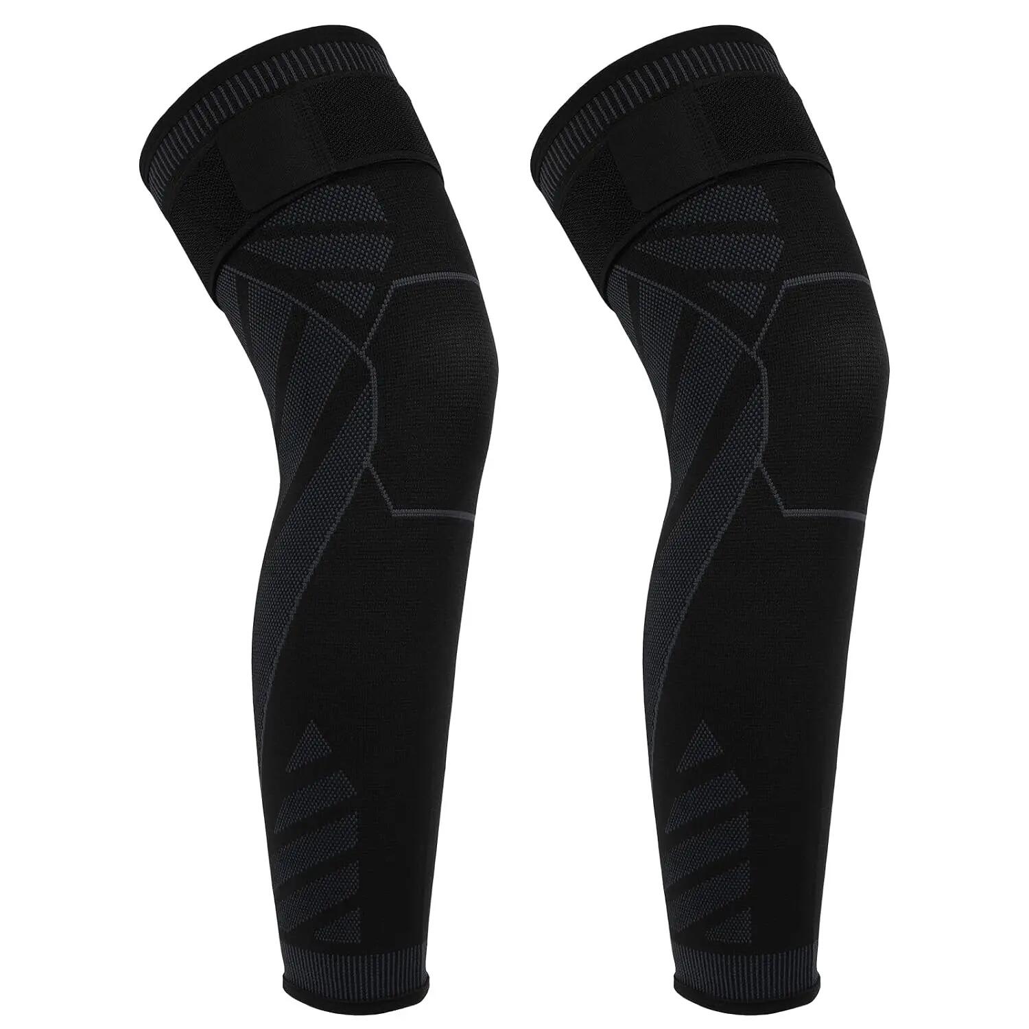Genouillères de compression, lot de 2, genouillères de sport, genouillères ligam 1/8