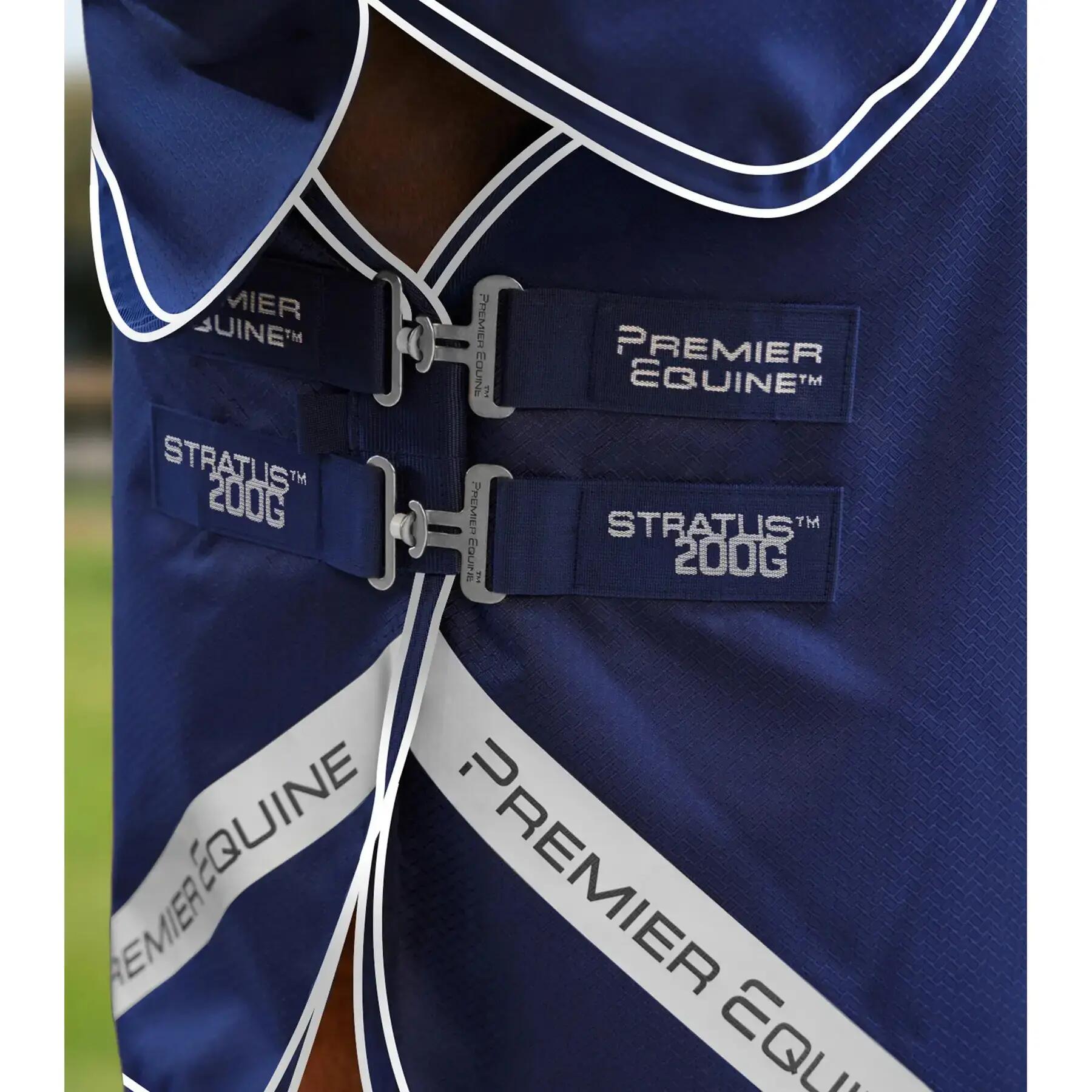 Coperta da paddock per cavalli con copricollo Premier Equine Stratus 600D Series 4/6