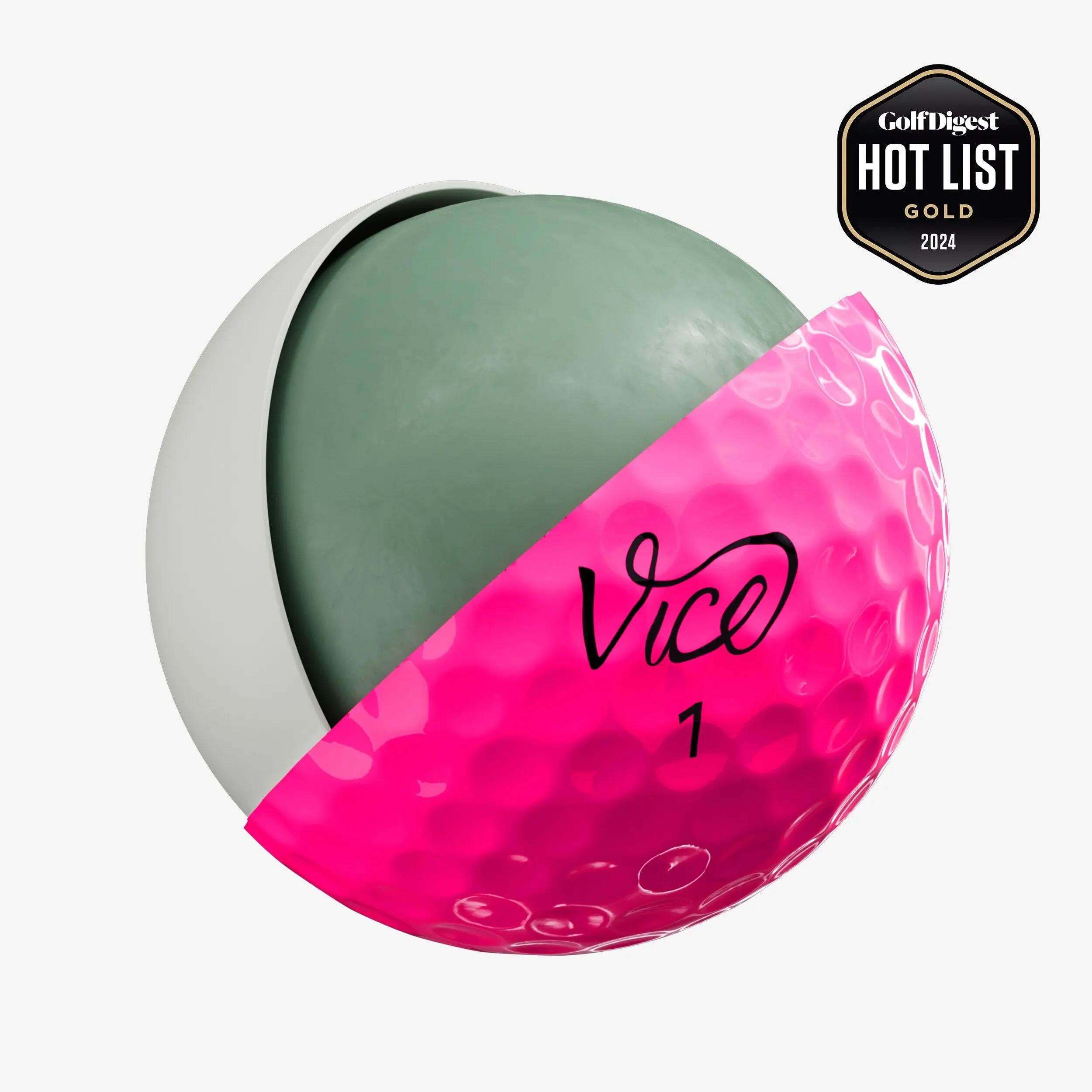 Vice Pro Air 12x golfballen neonroze 6/6