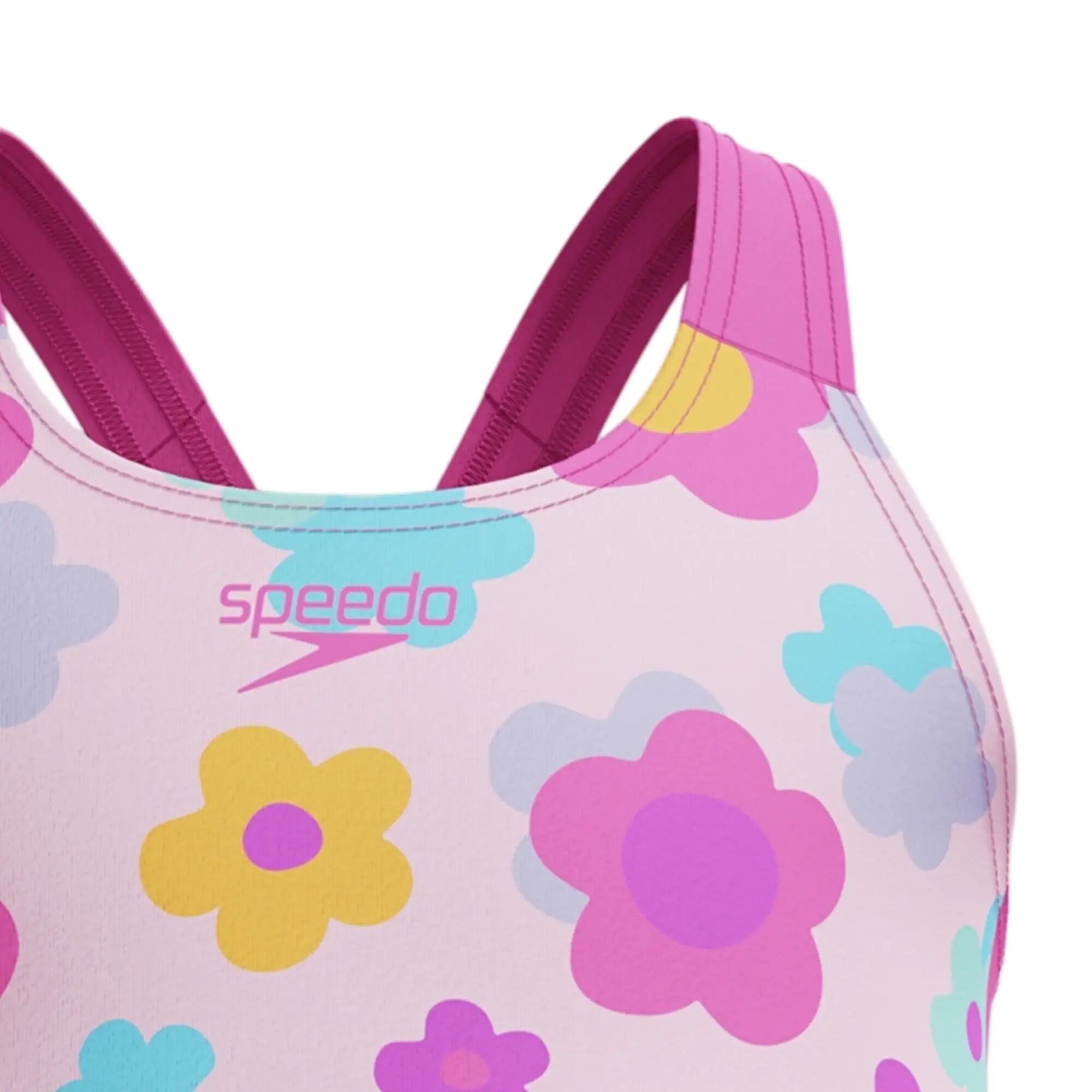 Maillot De Bain 1 Pièce Motif/style Floral Fille (Rose) 3/4