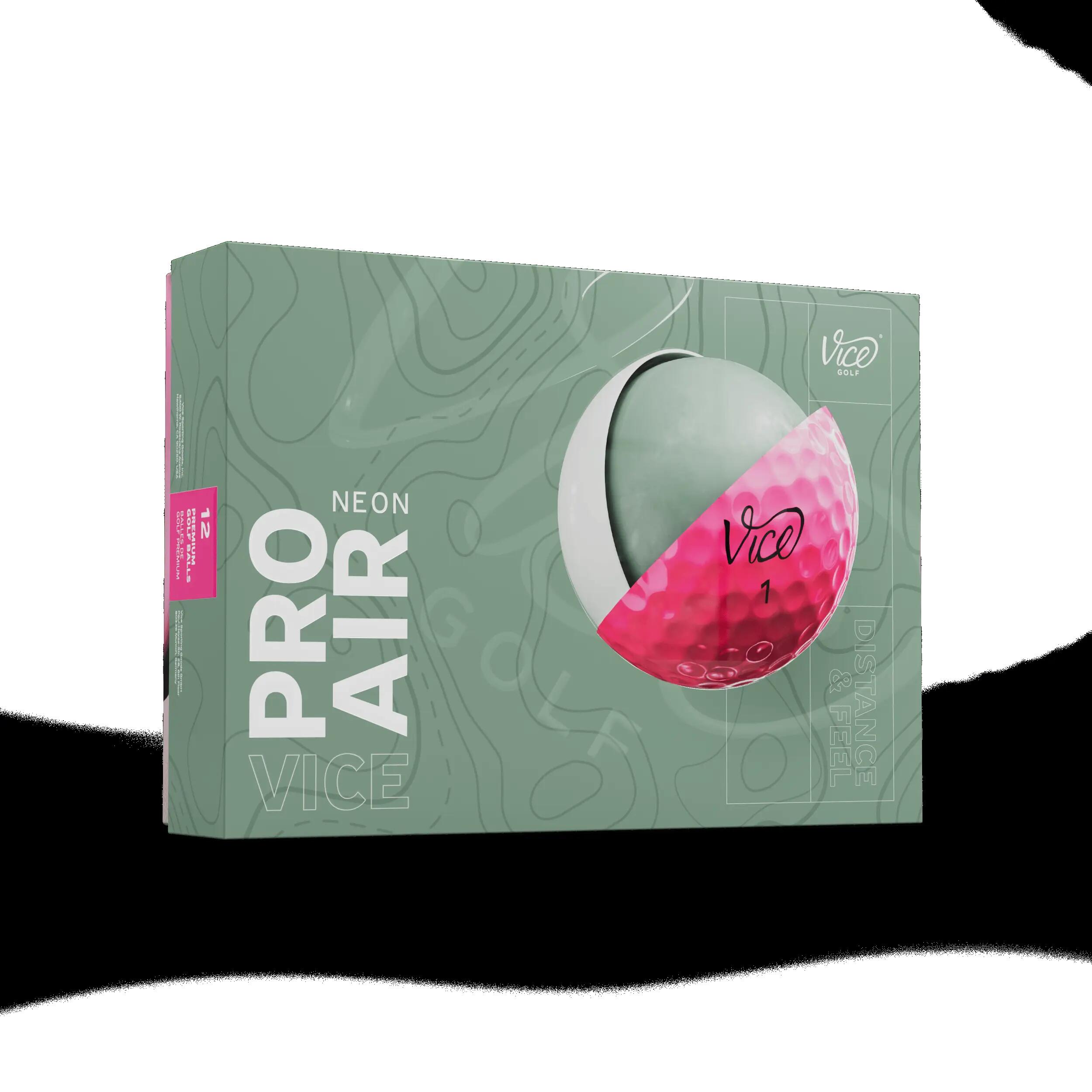 Vice Pro Air 12x golfballen neonroze 4/6