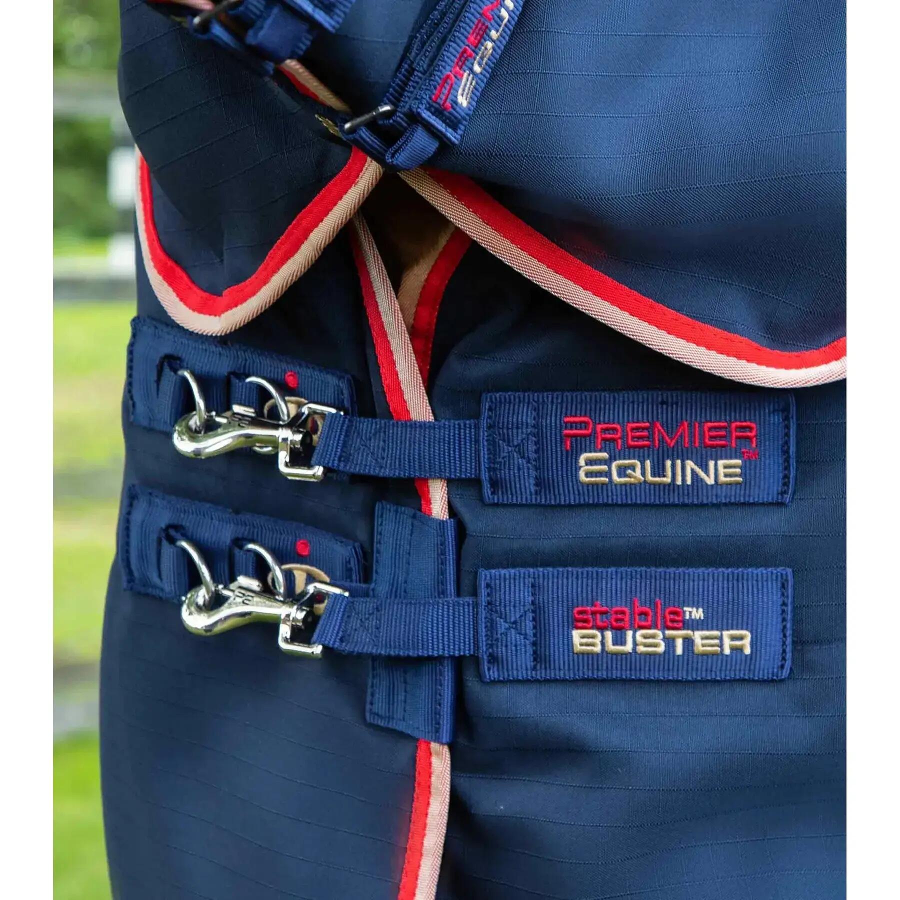 Coperta da scuderia per cavalli con copricollo Premier Equine Stable Buster 100 2/4