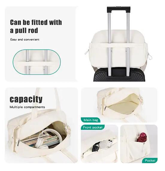Sac de fitness Cloud pour femme – Sac de yoga léger pour courts séjours et voyag 4/5