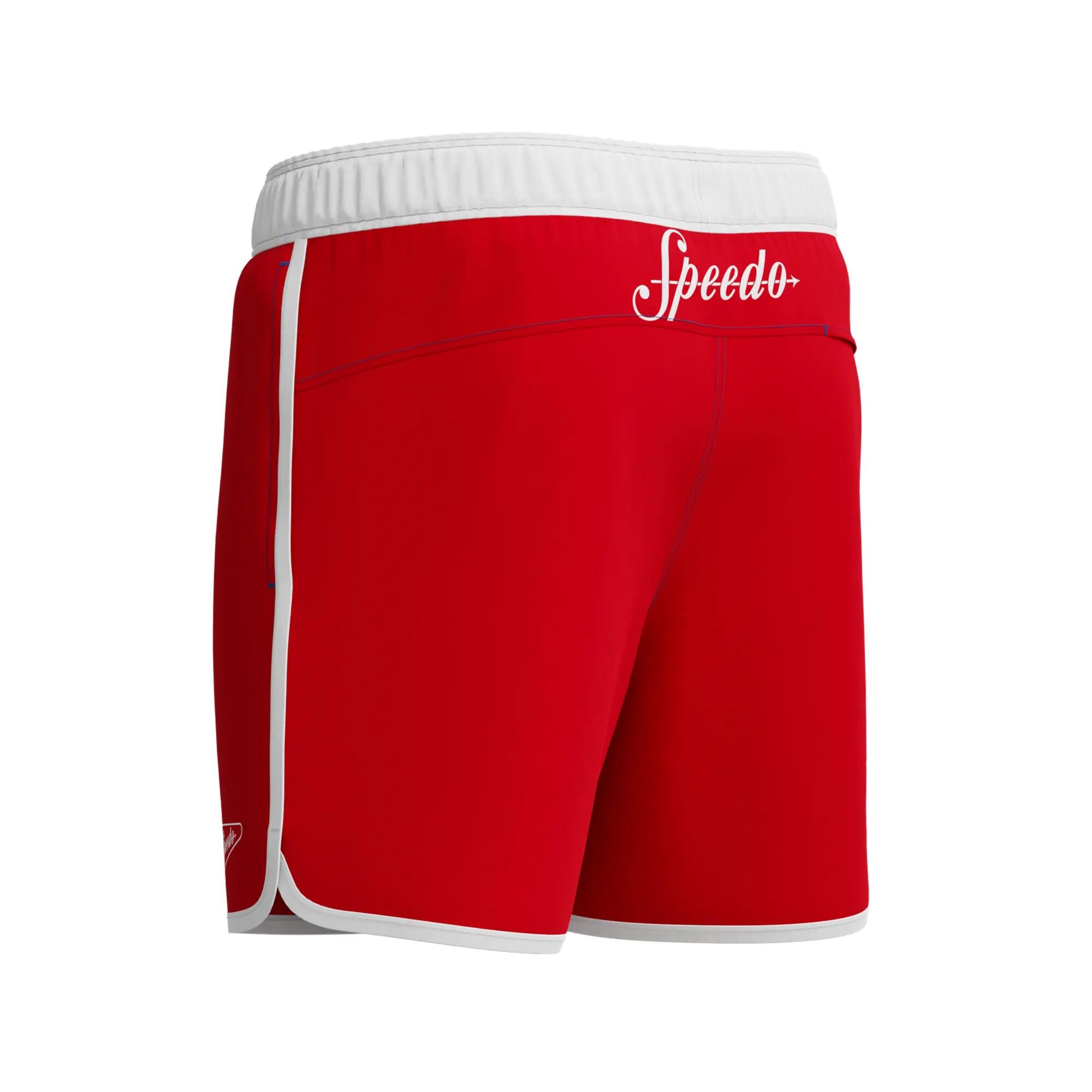 Short De Bain Motif/style Logo VOLLEY Homme (Rouge) 4/4