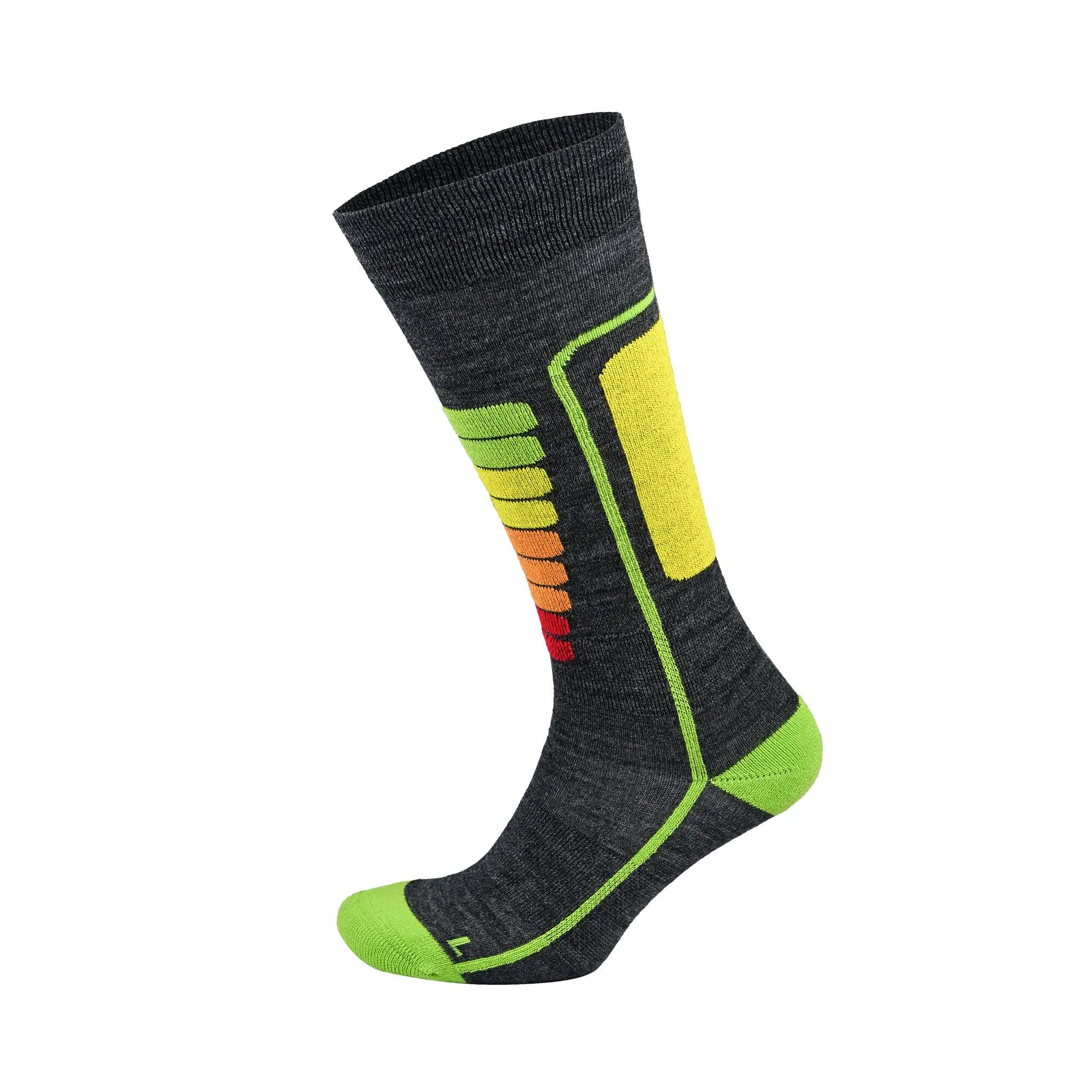 Chaussettes de ski en laine mérinos pour enfants avec amorti -2p-Courchevel Kids 4/5