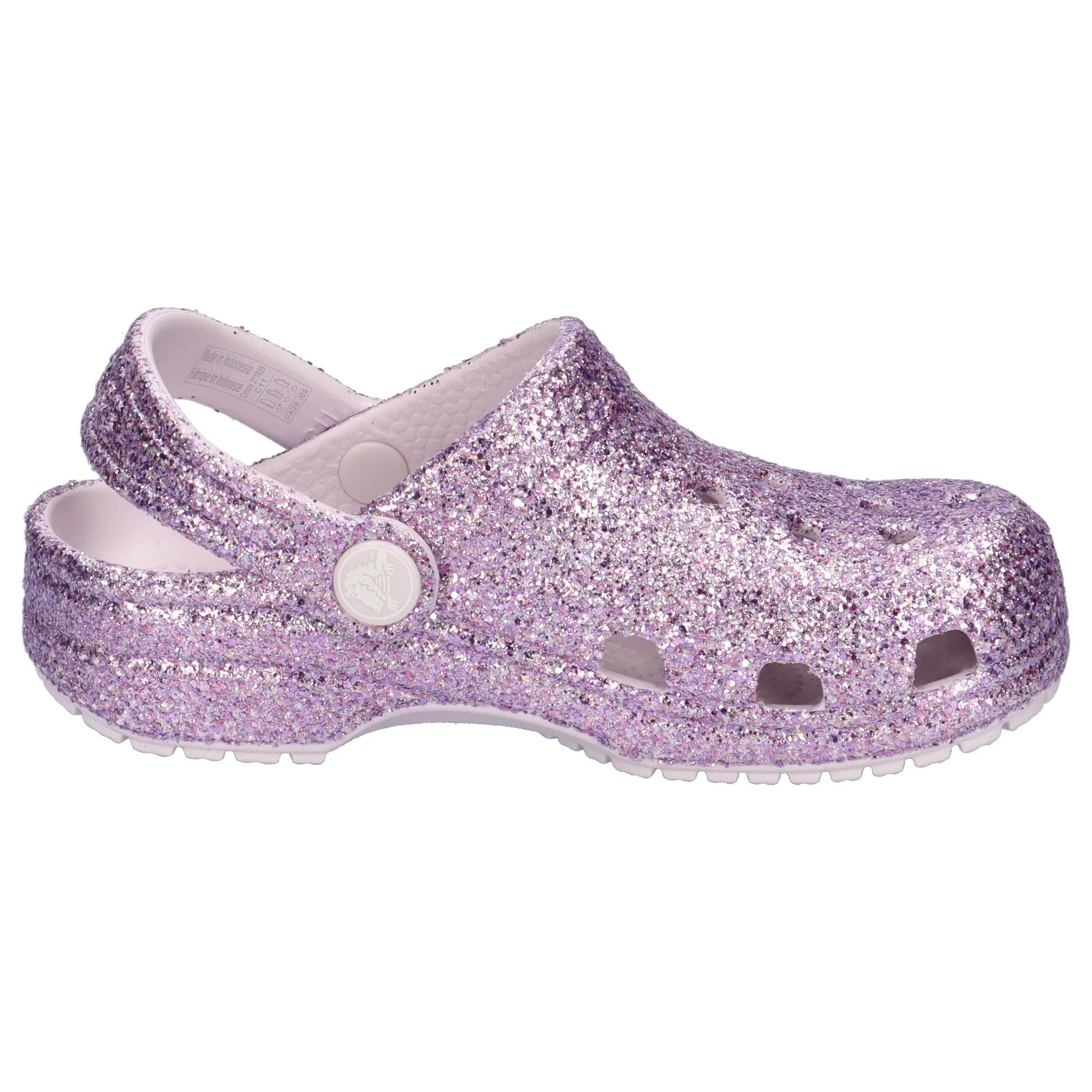 Crocs Kinder Sandale Classic Chunky Glitter Clog 211939 7/14