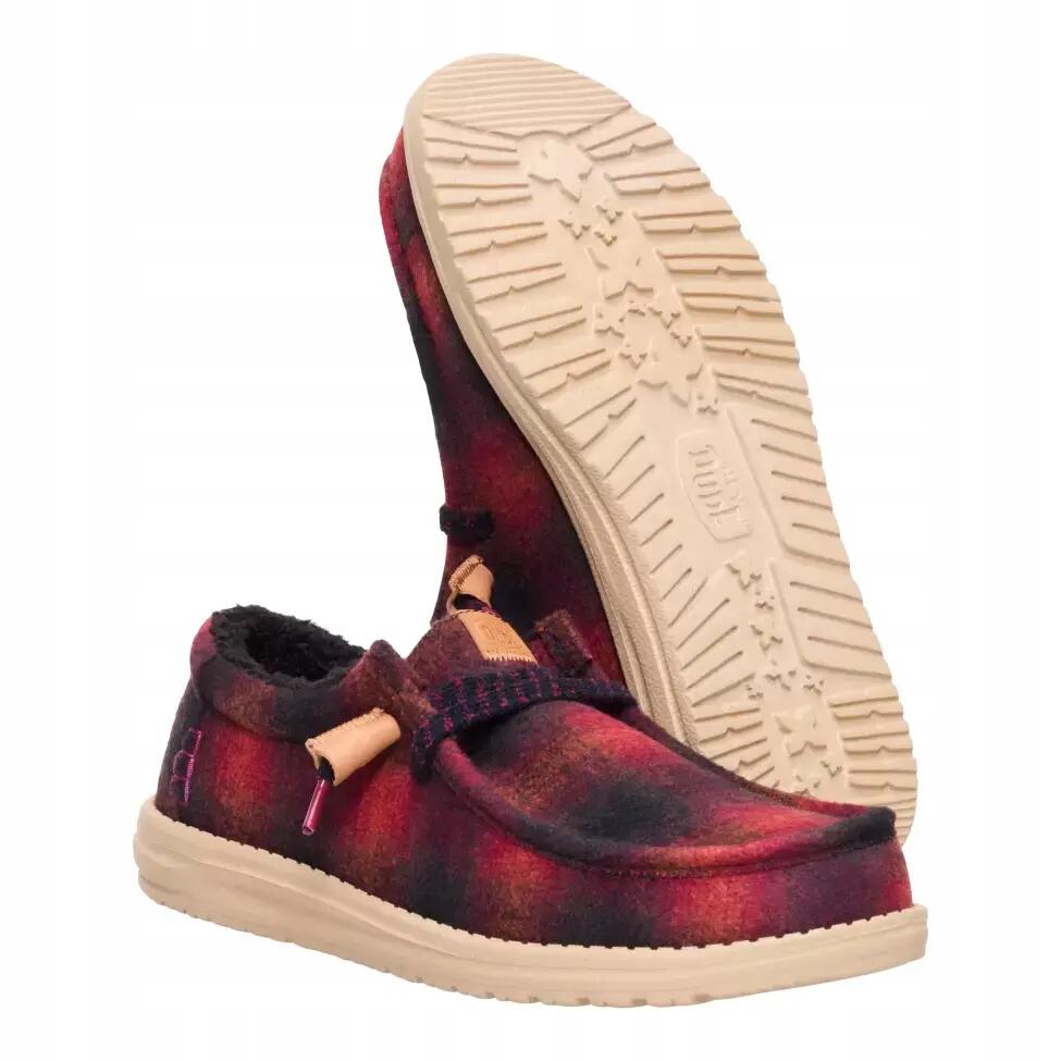 HeyDude Męskie Mokasyny Wally Cozy Plaid 3/6